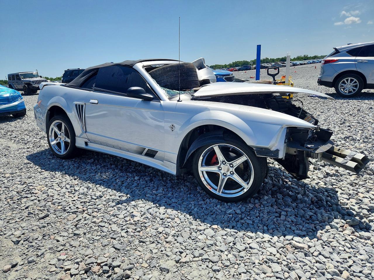 1999 Ford Mustang Gt Gray vin: 1FAFP45XXXF195802