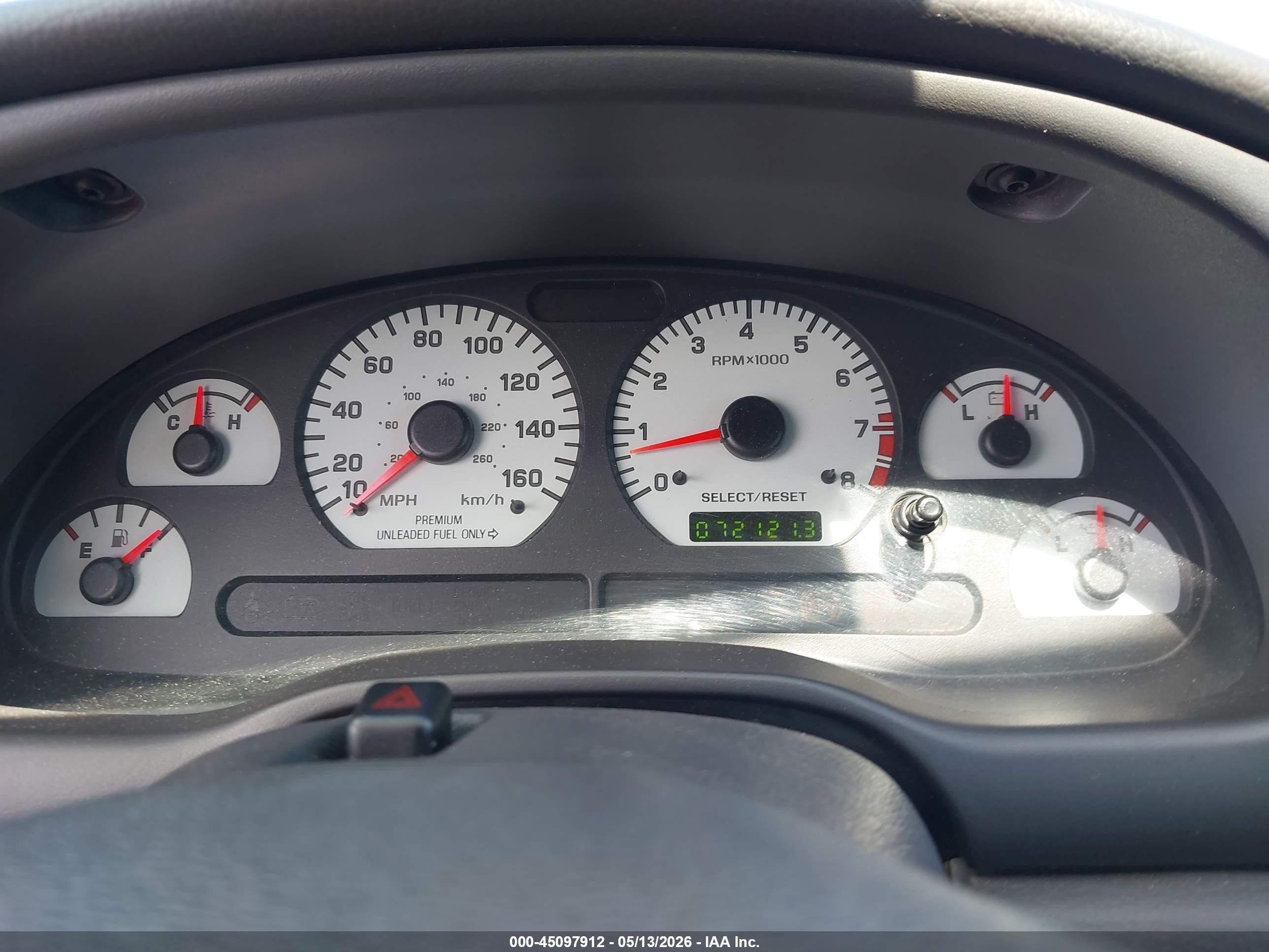 2001 Ford Mustang Cobra Red vin: 1FAFP46V41F232878