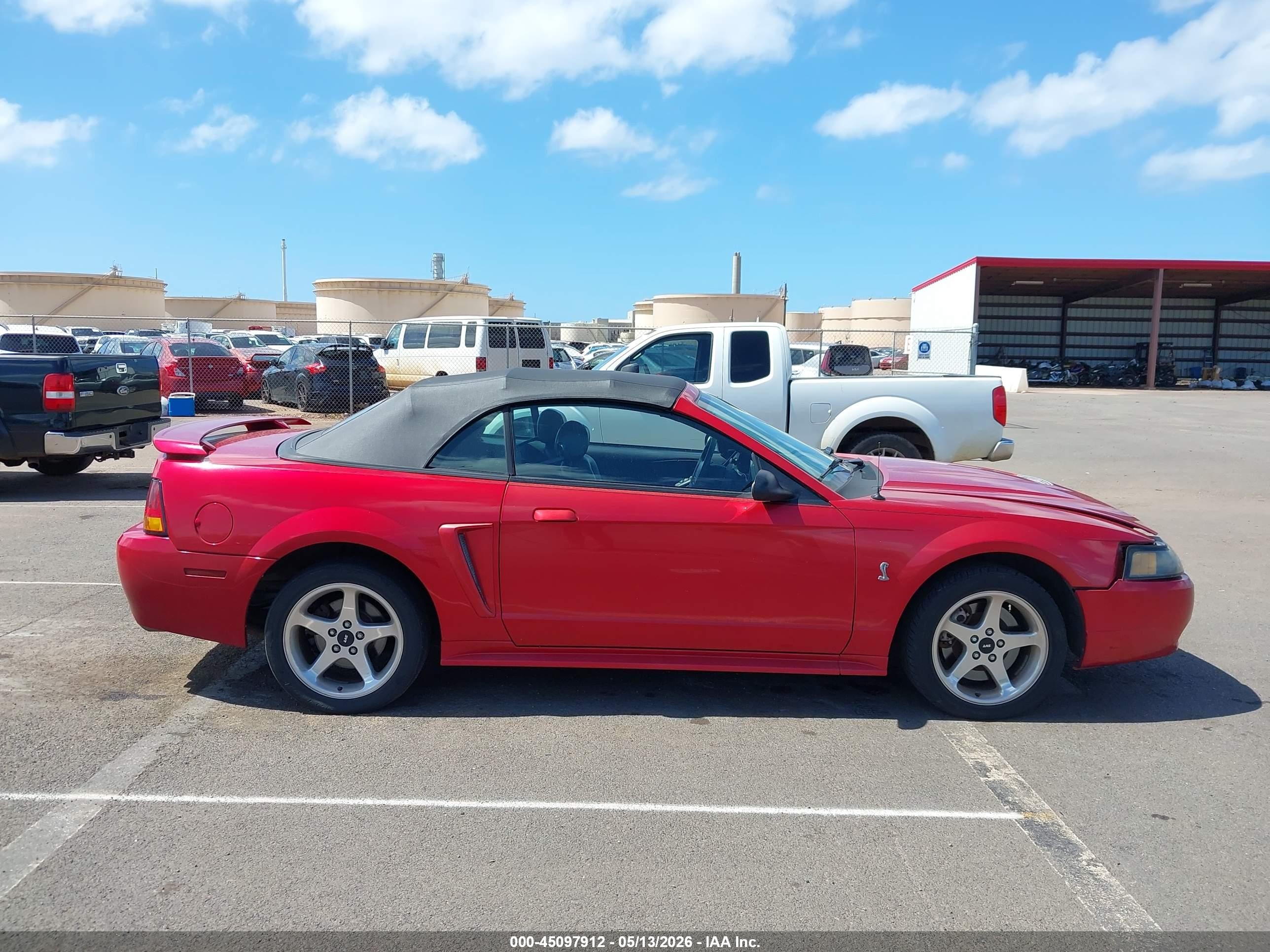 2001 Ford Mustang Cobra Red vin: 1FAFP46V41F232878
