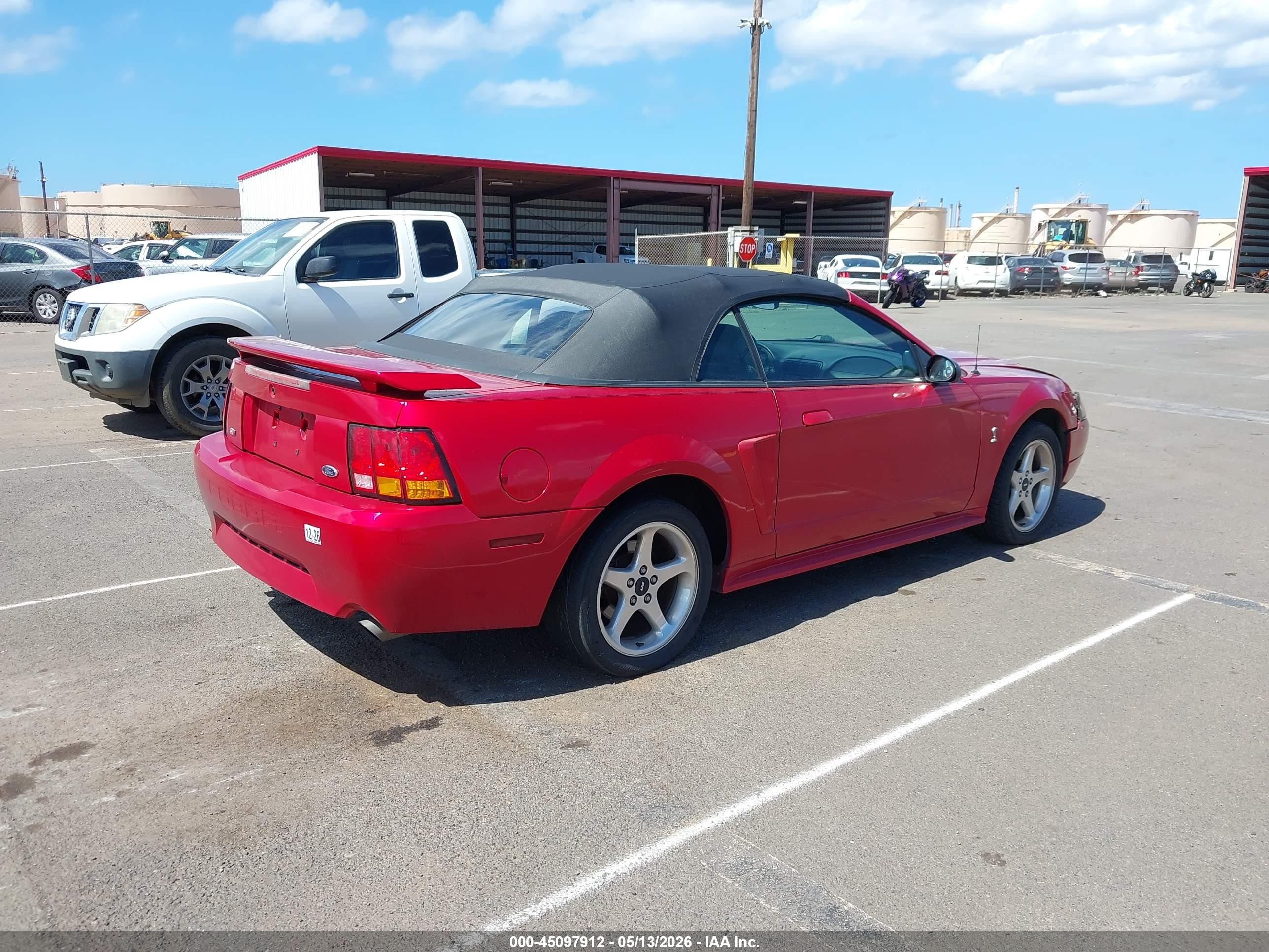 2001 Ford Mustang Cobra Red vin: 1FAFP46V41F232878