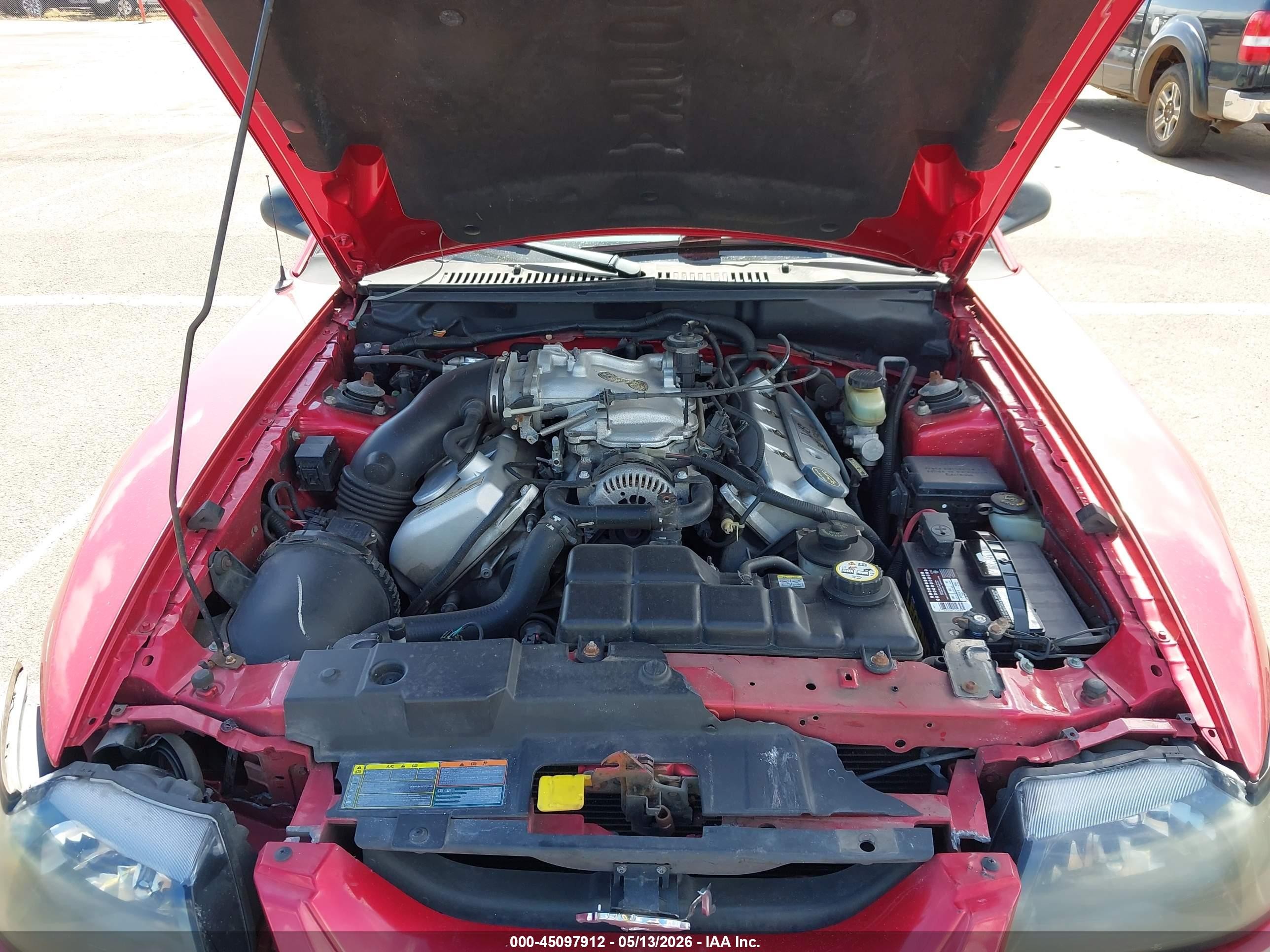 2001 Ford Mustang Cobra Red vin: 1FAFP46V41F232878