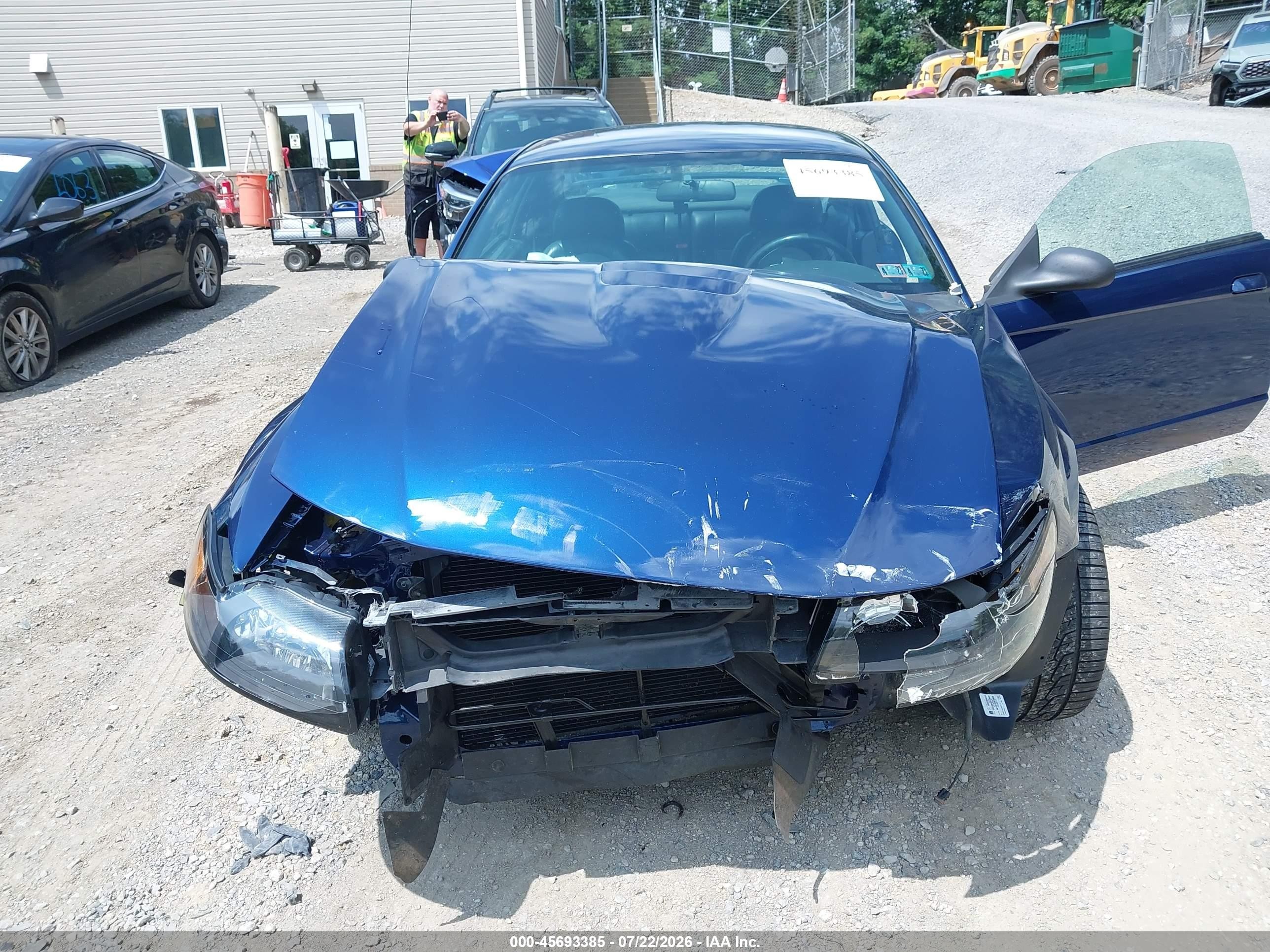 2001 Ford Mustang Cobra Blue vin: 1FAFP47V01F231869