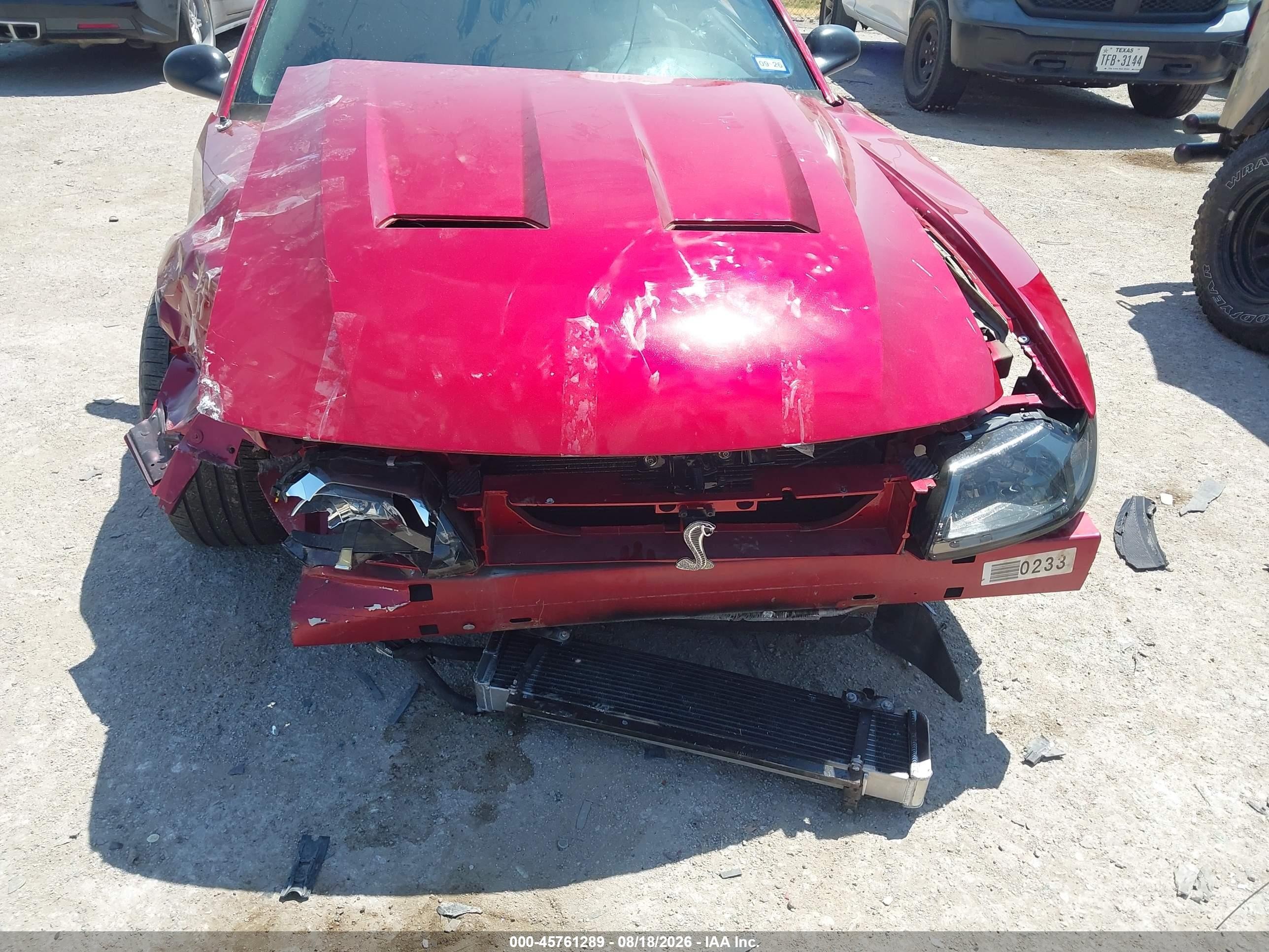 2004 Ford Mustang Cobra Красный vin: 1FAFP48Y34F157246