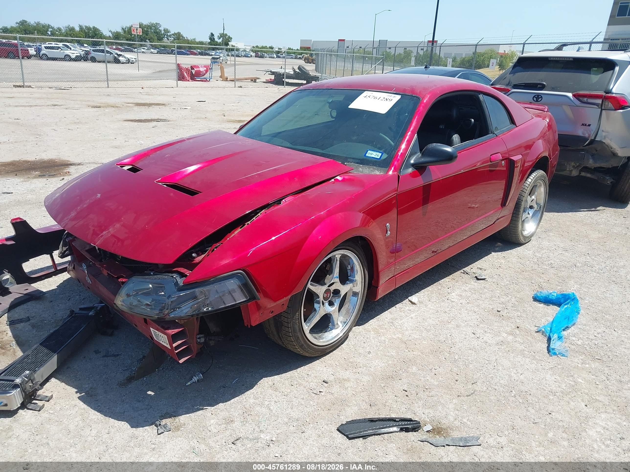 2004 Ford Mustang Cobra Красный vin: 1FAFP48Y34F157246
