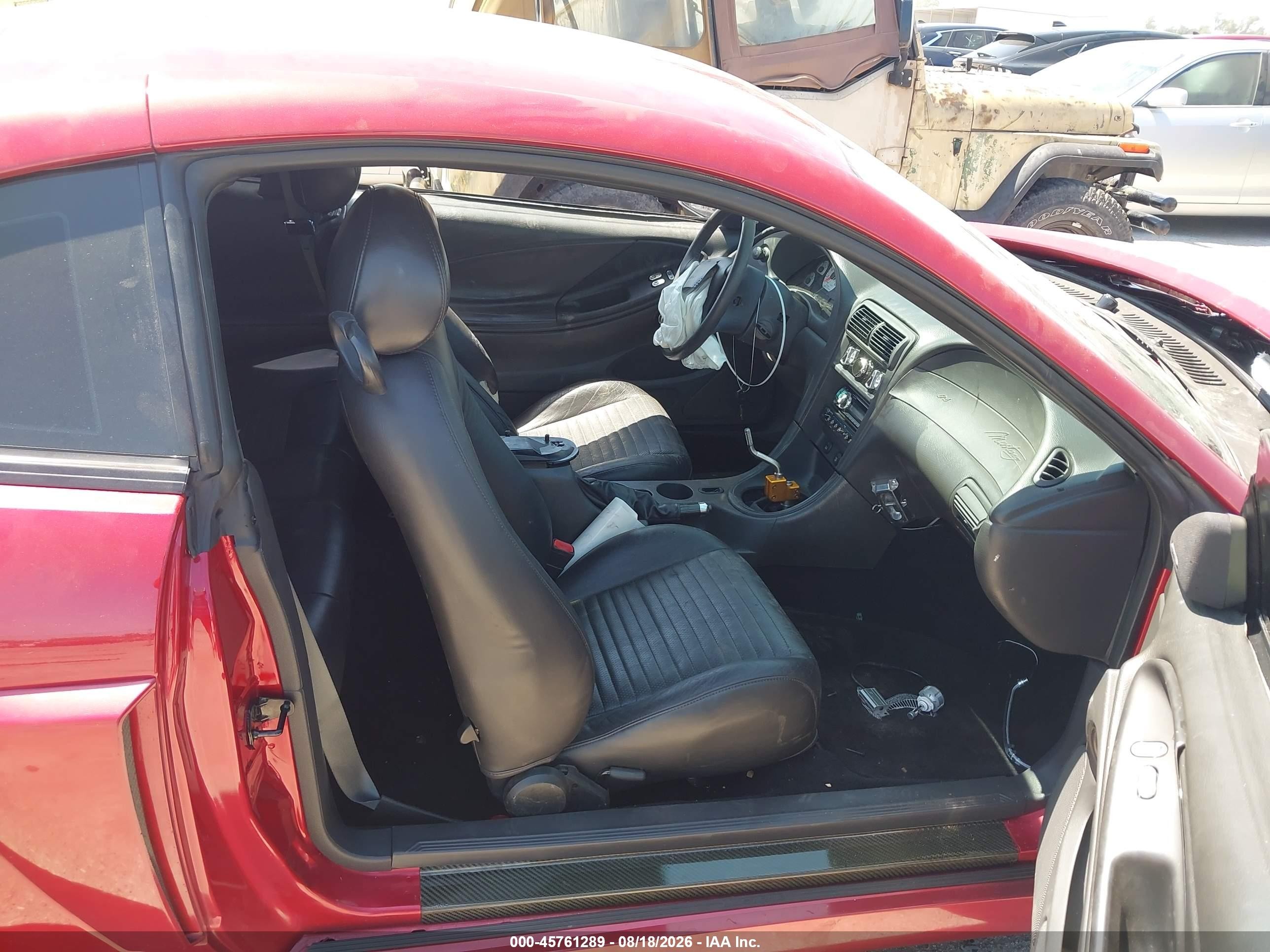 2004 Ford Mustang Cobra Красный vin: 1FAFP48Y34F157246