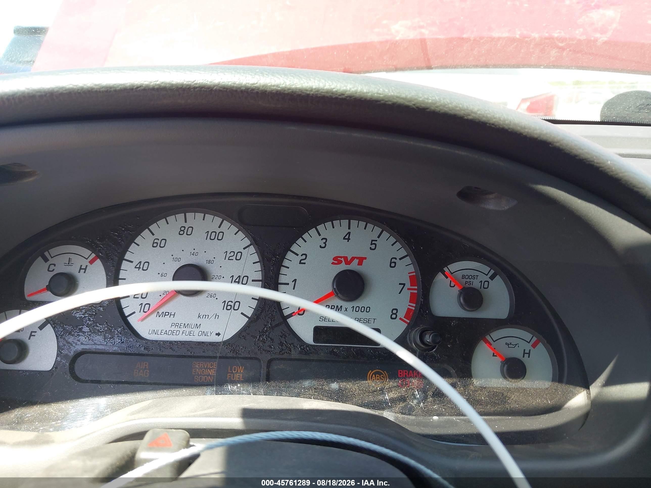 2004 Ford Mustang Cobra Красный vin: 1FAFP48Y34F157246