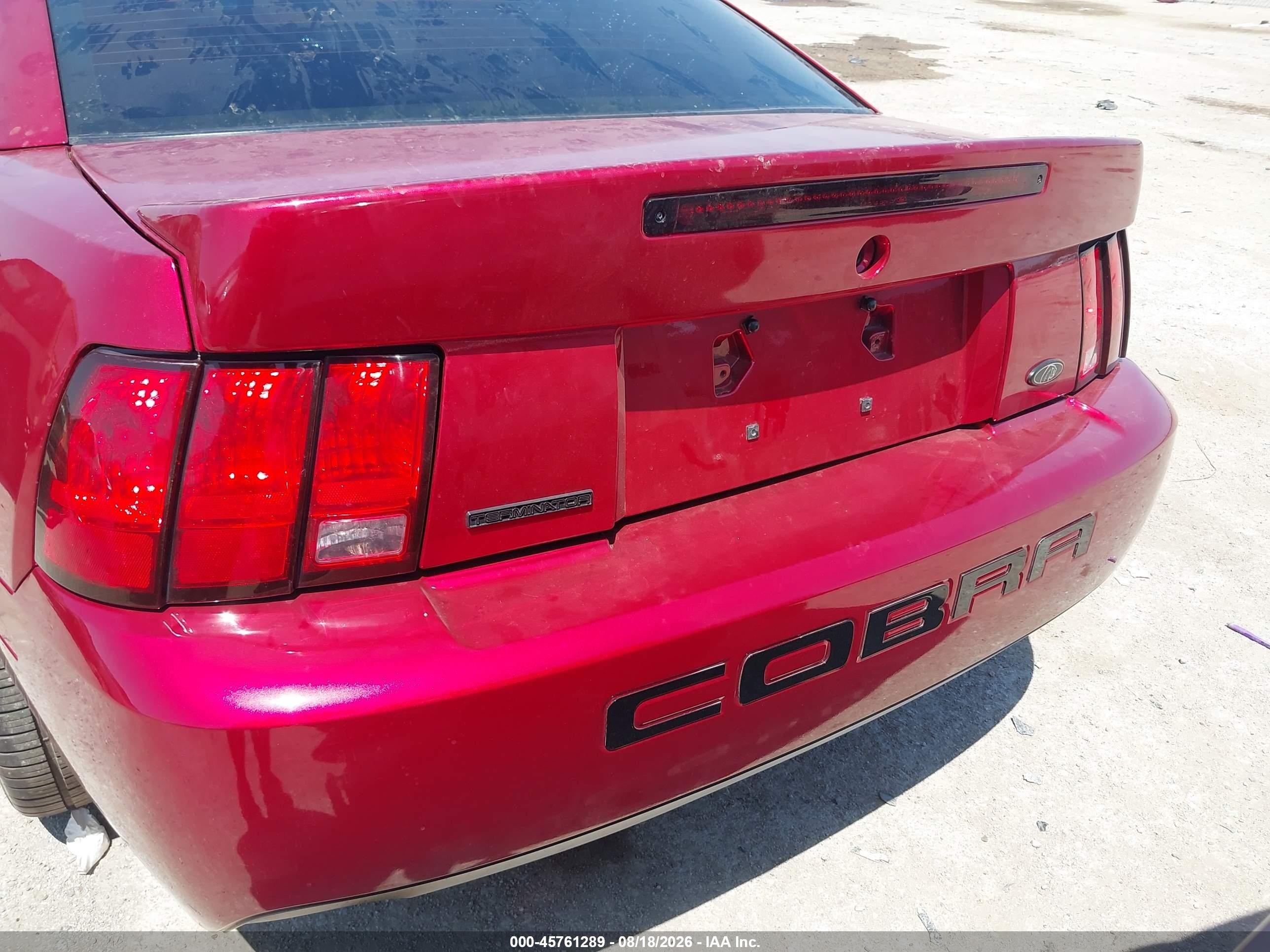 2004 Ford Mustang Cobra Красный vin: 1FAFP48Y34F157246
