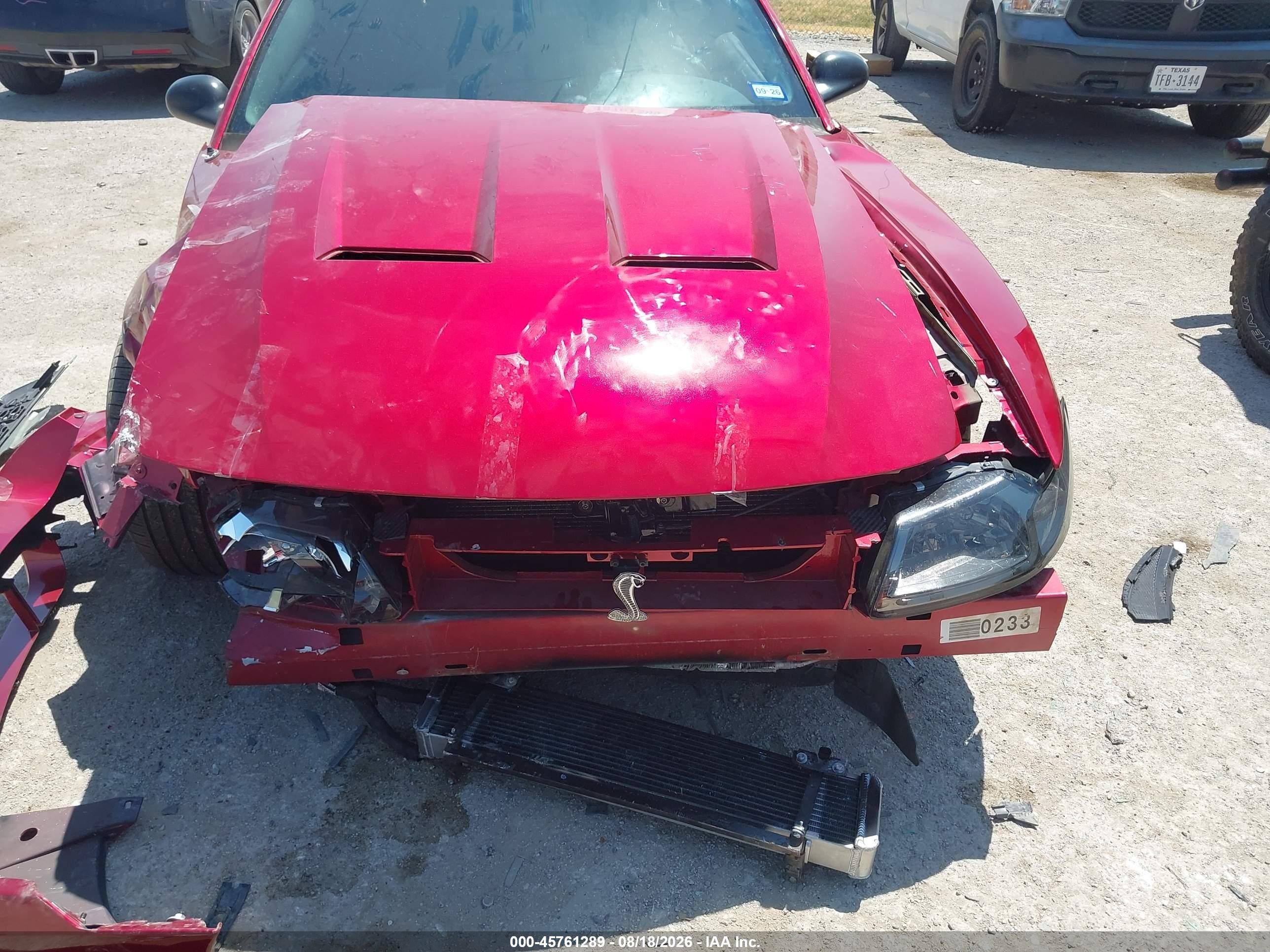 2004 Ford Mustang Cobra Красный vin: 1FAFP48Y34F157246