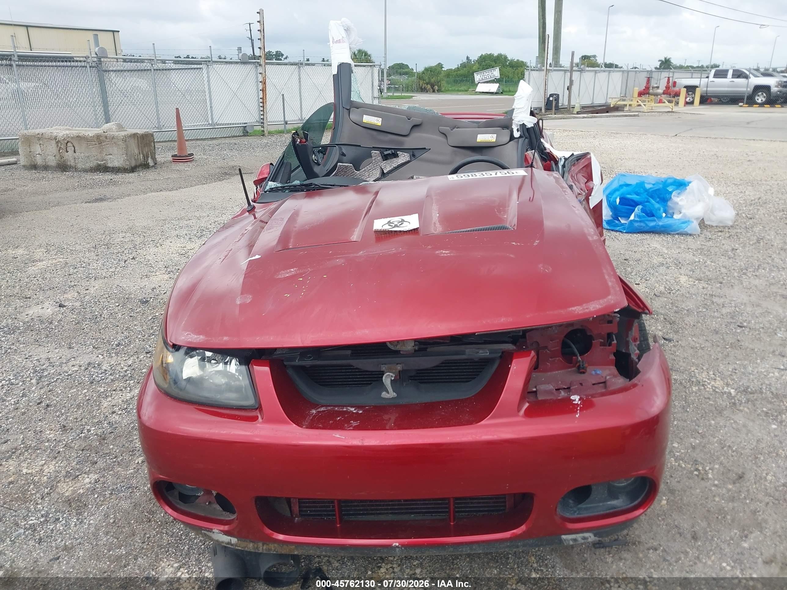 2004 Ford Mustang Cobra Красный vin: 1FAFP48Y54F217415