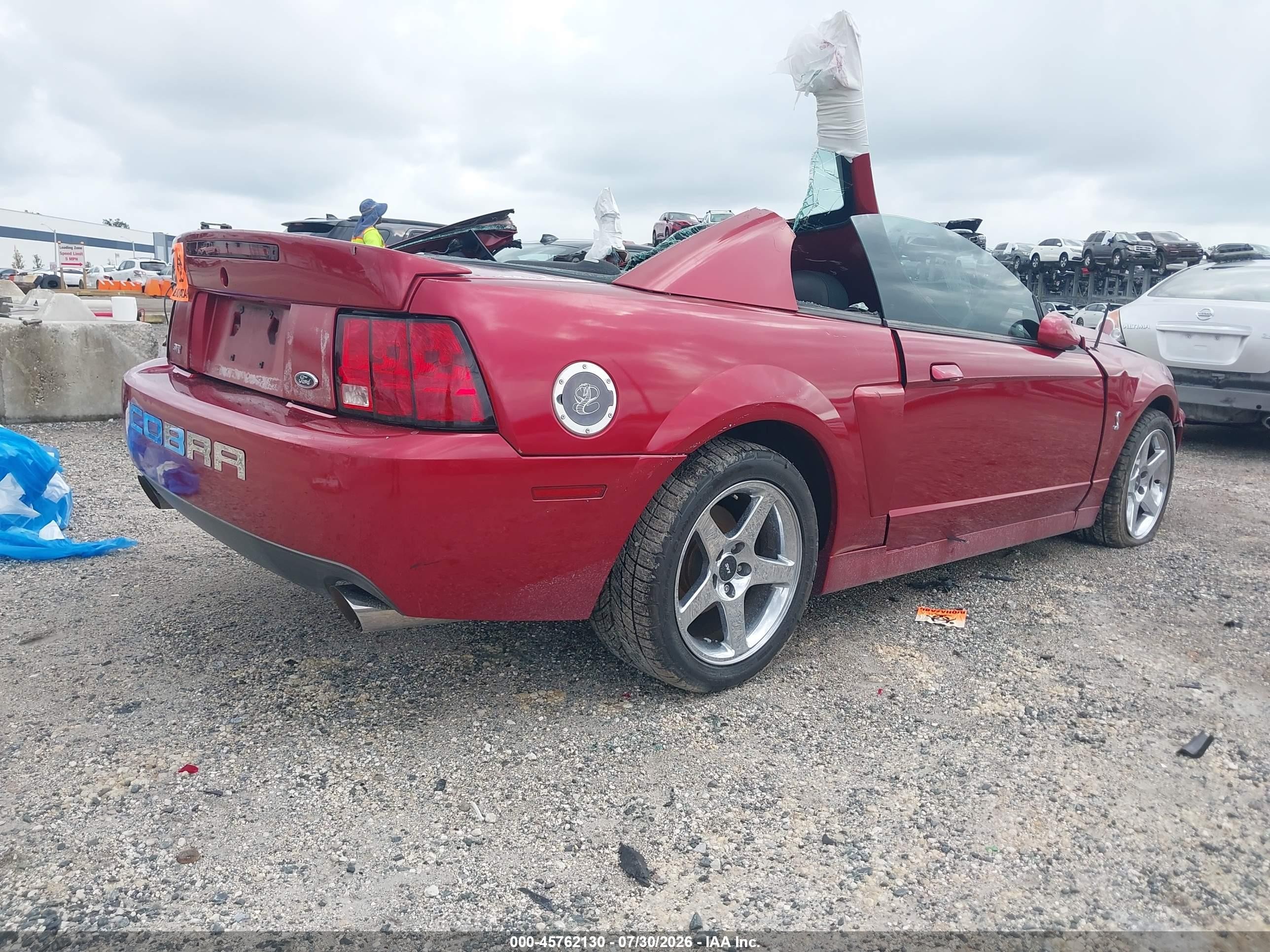 2004 Ford Mustang Cobra Красный vin: 1FAFP48Y54F217415