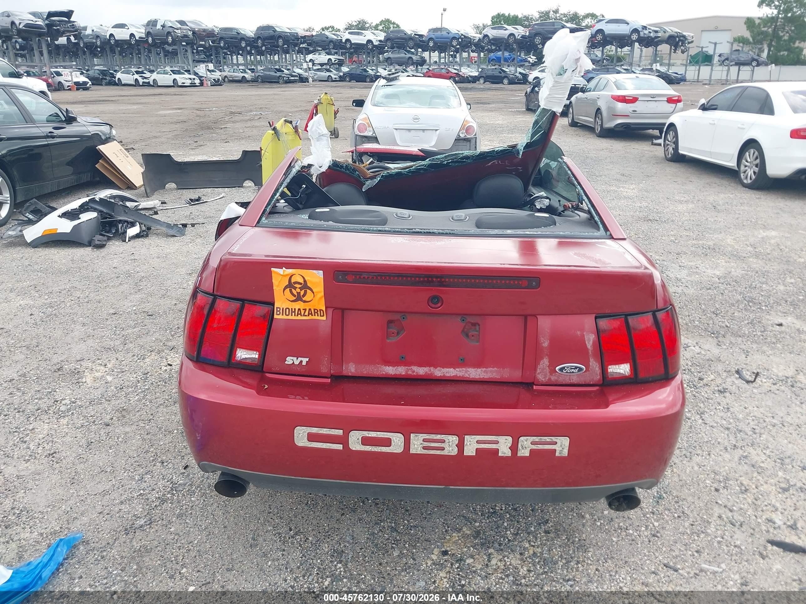 2004 Ford Mustang Cobra Красный vin: 1FAFP48Y54F217415