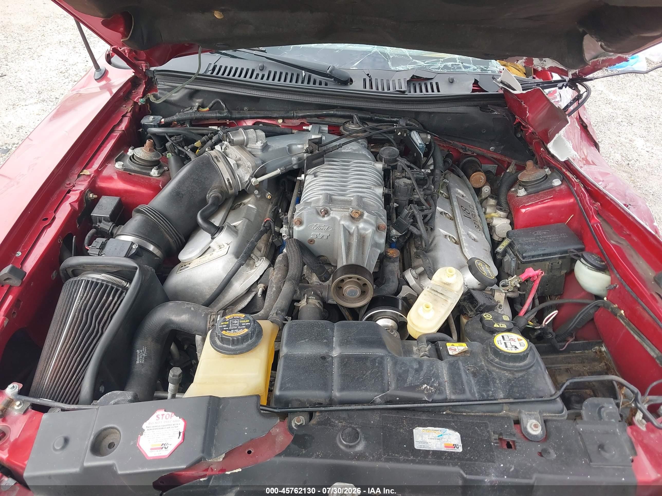 2004 Ford Mustang Cobra Красный vin: 1FAFP48Y54F217415