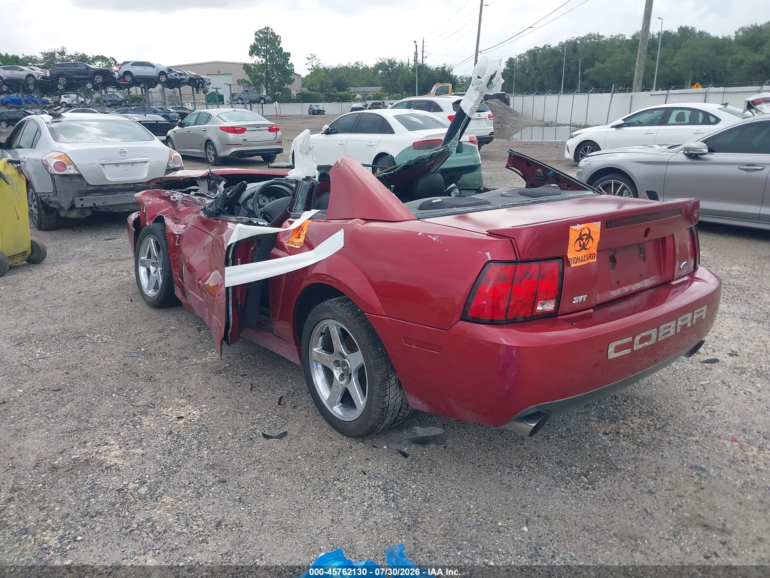 2004 Ford Mustang Cobra Красный vin: 1FAFP48Y54F217415