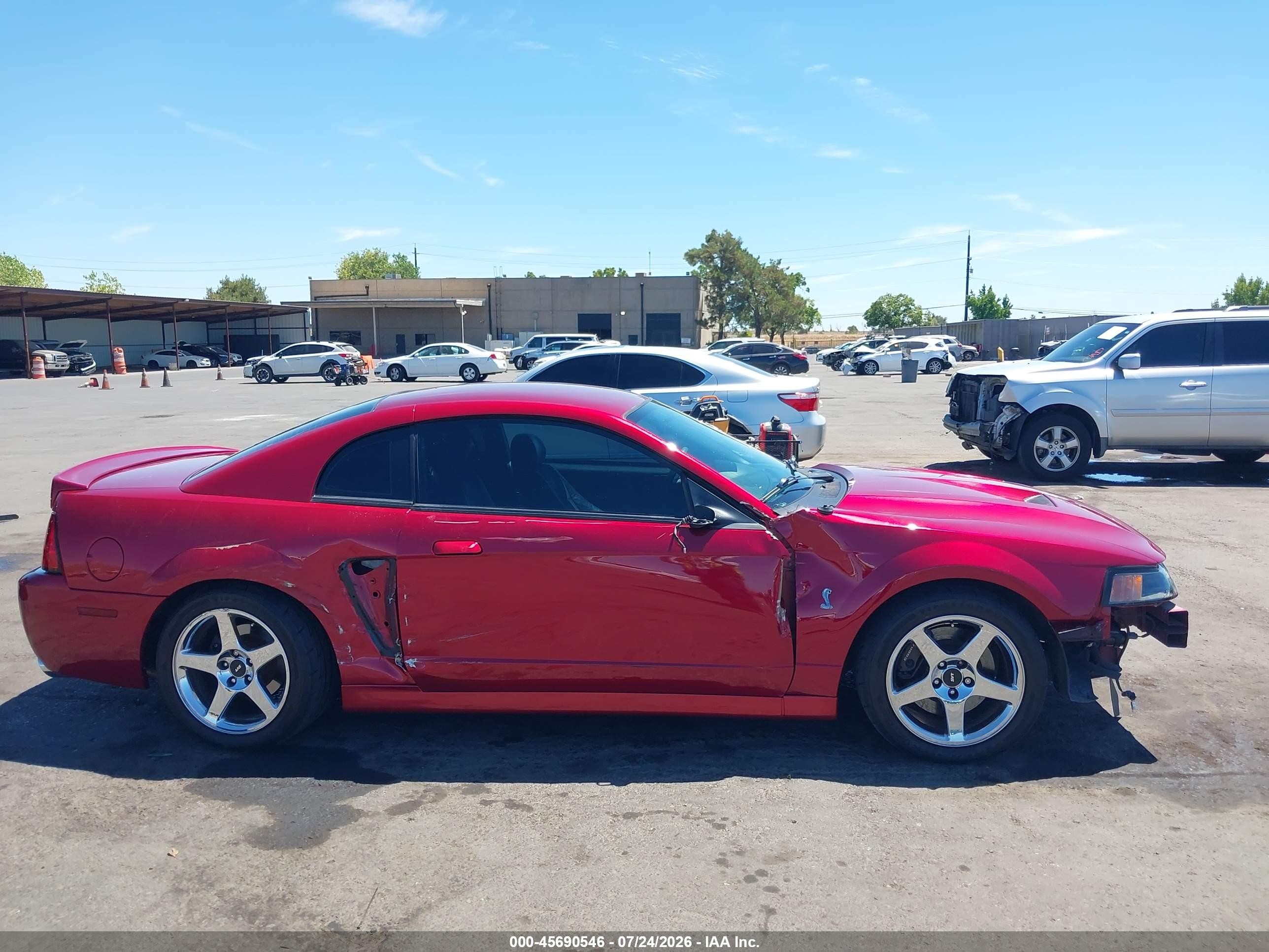 2004 Ford Mustang Cobra Red vin: 1FAFP48Y84F209003