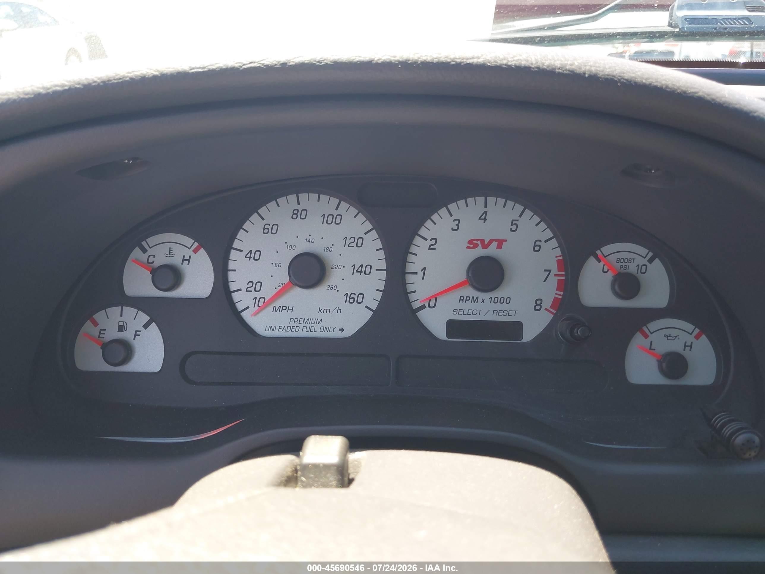 2004 Ford Mustang Cobra Red vin: 1FAFP48Y84F209003