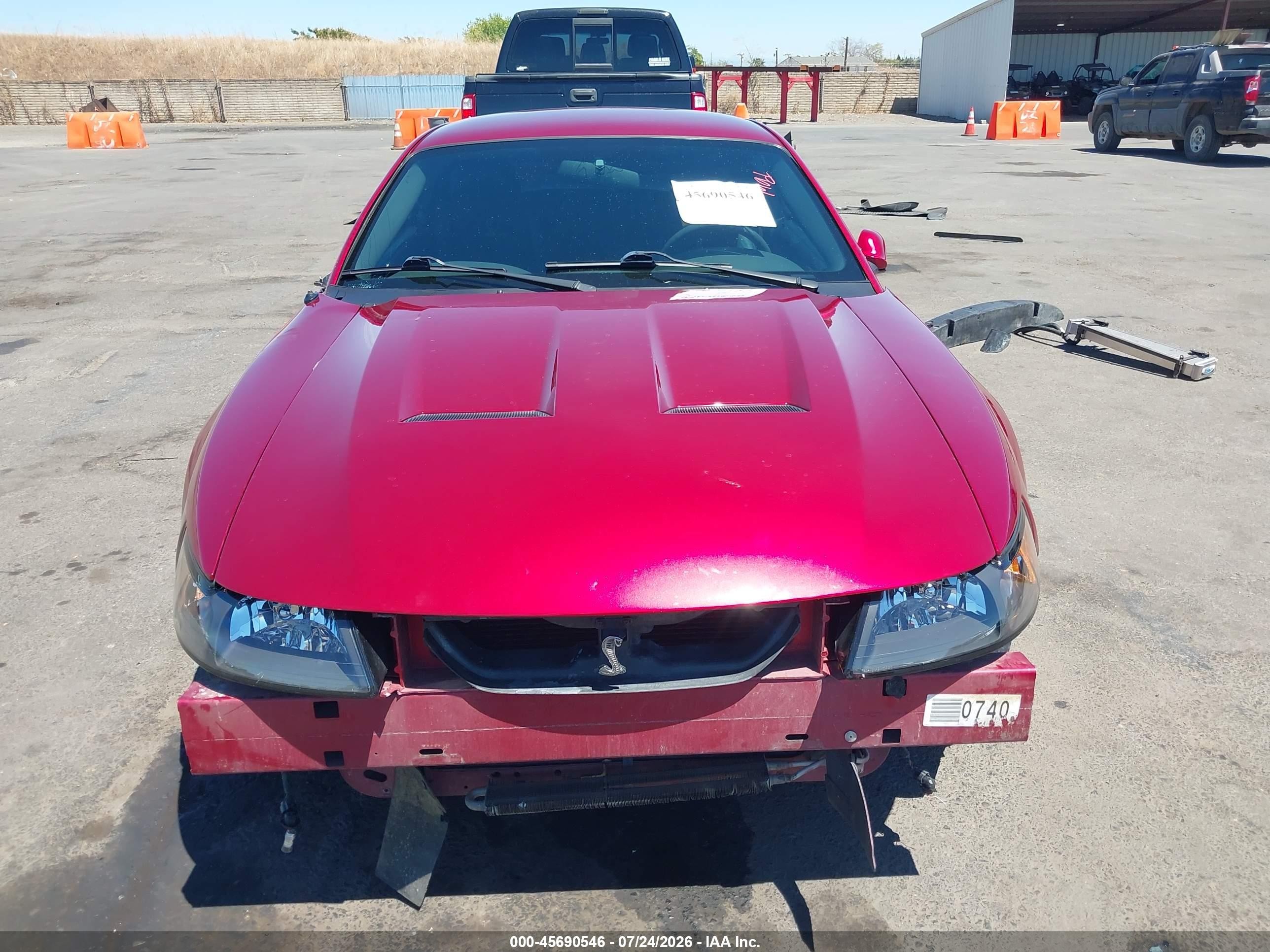 2004 Ford Mustang Cobra Red vin: 1FAFP48Y84F209003
