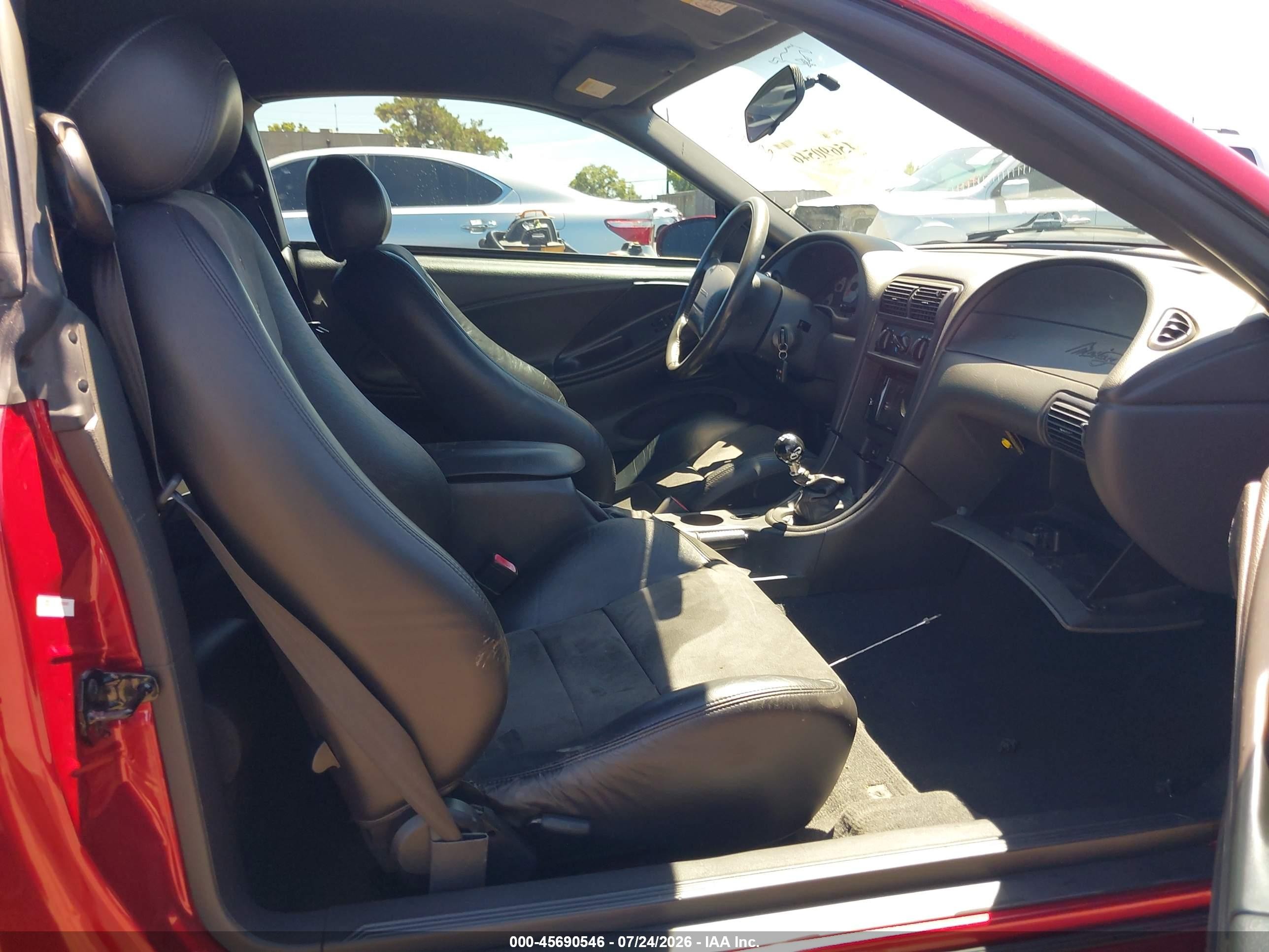 2004 Ford Mustang Cobra Red vin: 1FAFP48Y84F209003