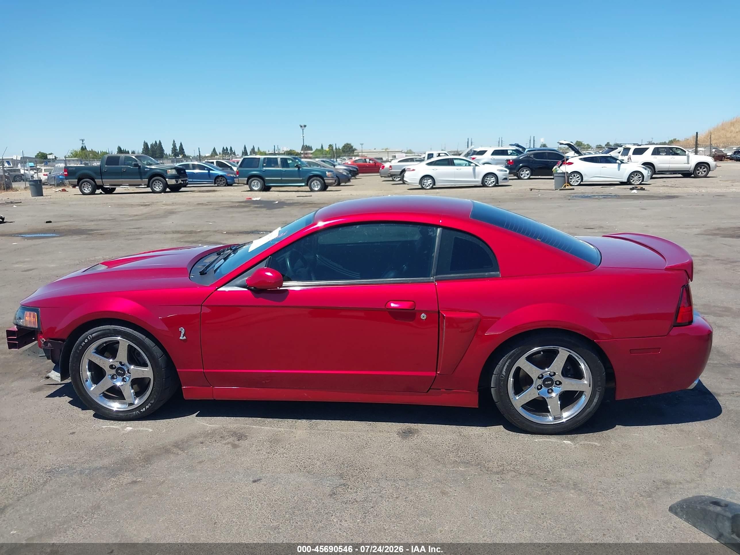 2004 Ford Mustang Cobra Red vin: 1FAFP48Y84F209003