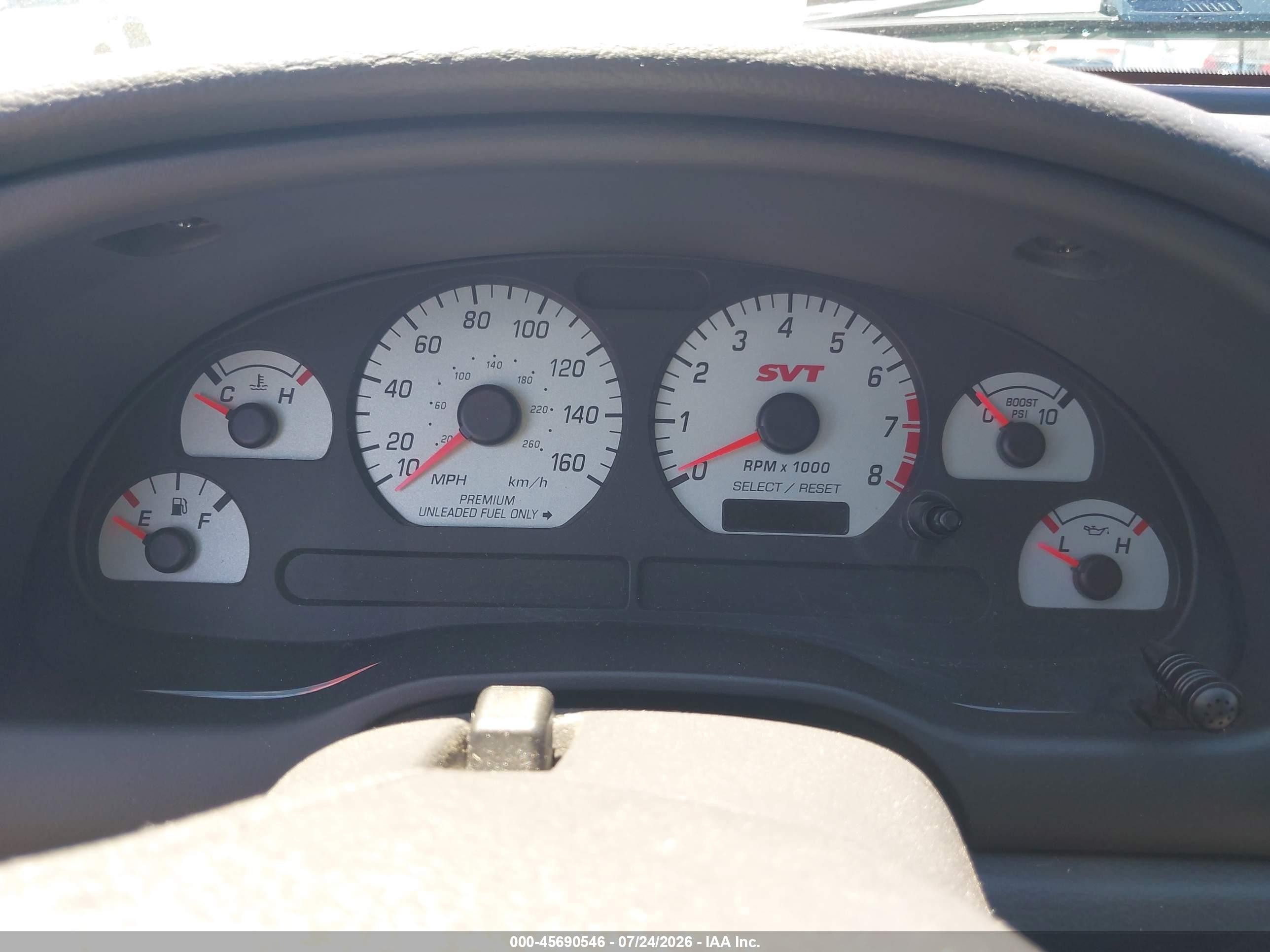 2004 Ford Mustang Cobra Red vin: 1FAFP48Y84F209003