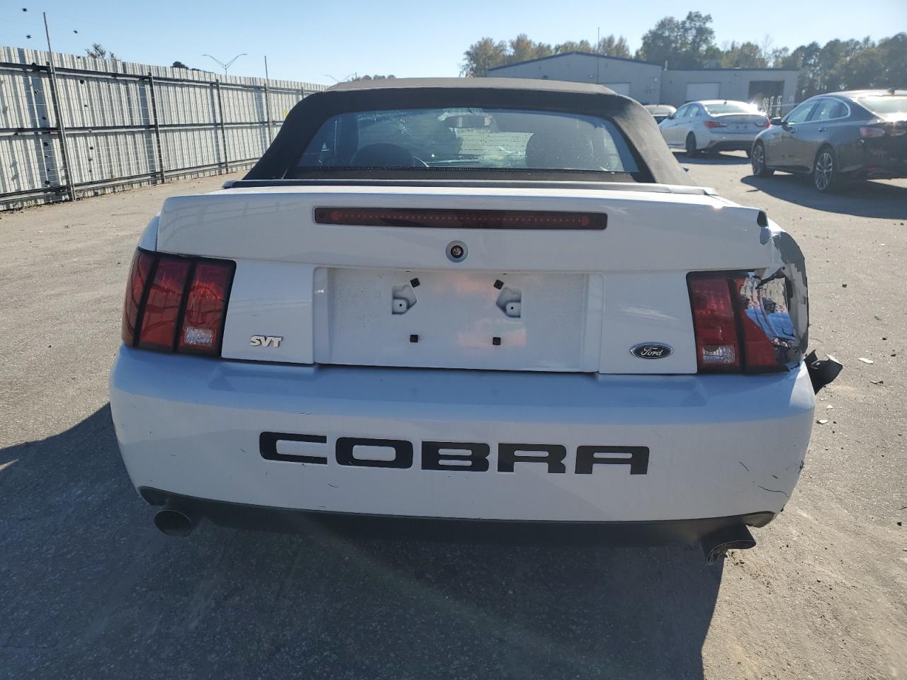 2004 Ford Mustang Cobra Svt White vin: 1FAFP49Y44F217243