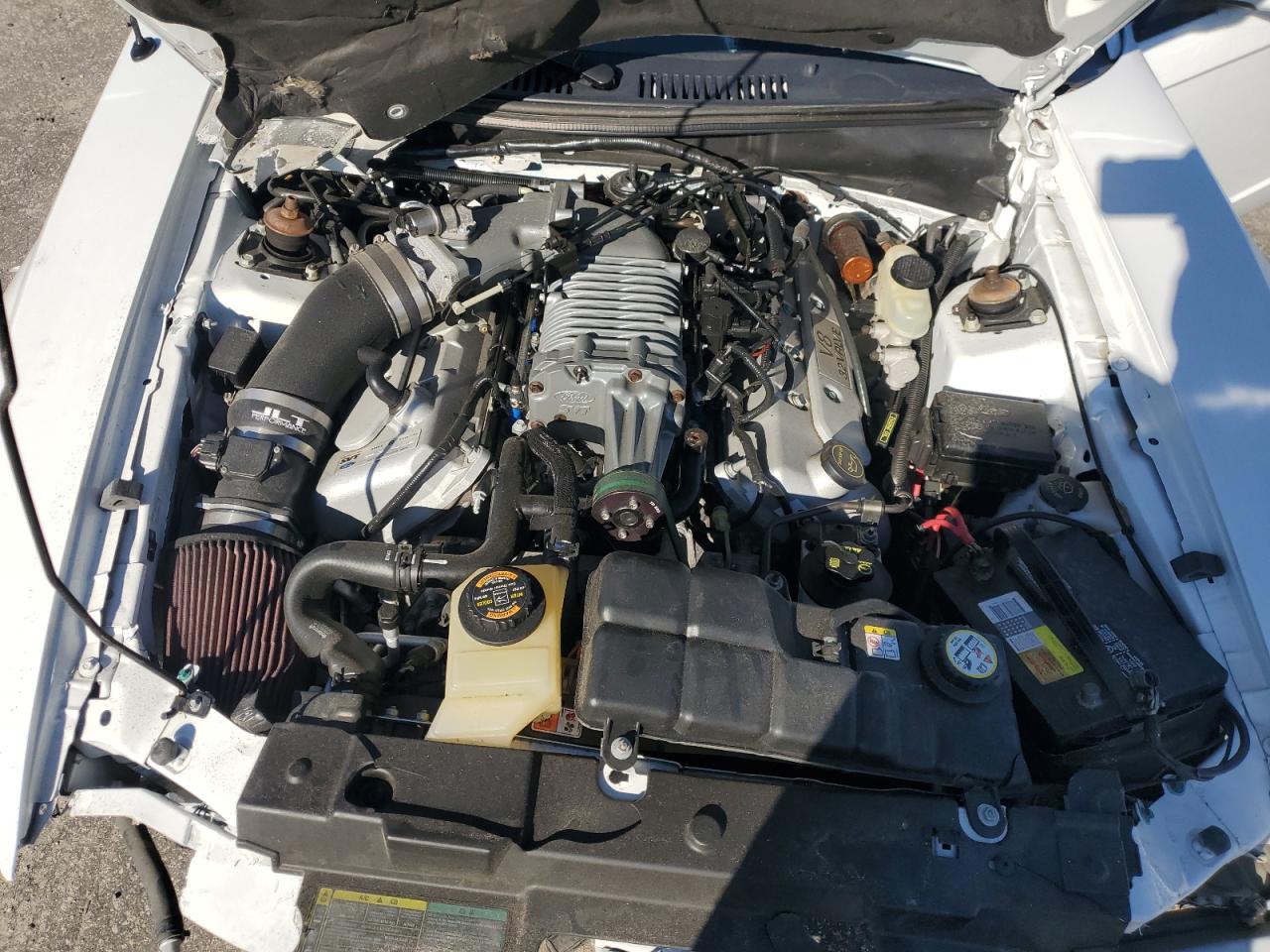 2004 Ford Mustang Cobra Svt White vin: 1FAFP49Y44F217243