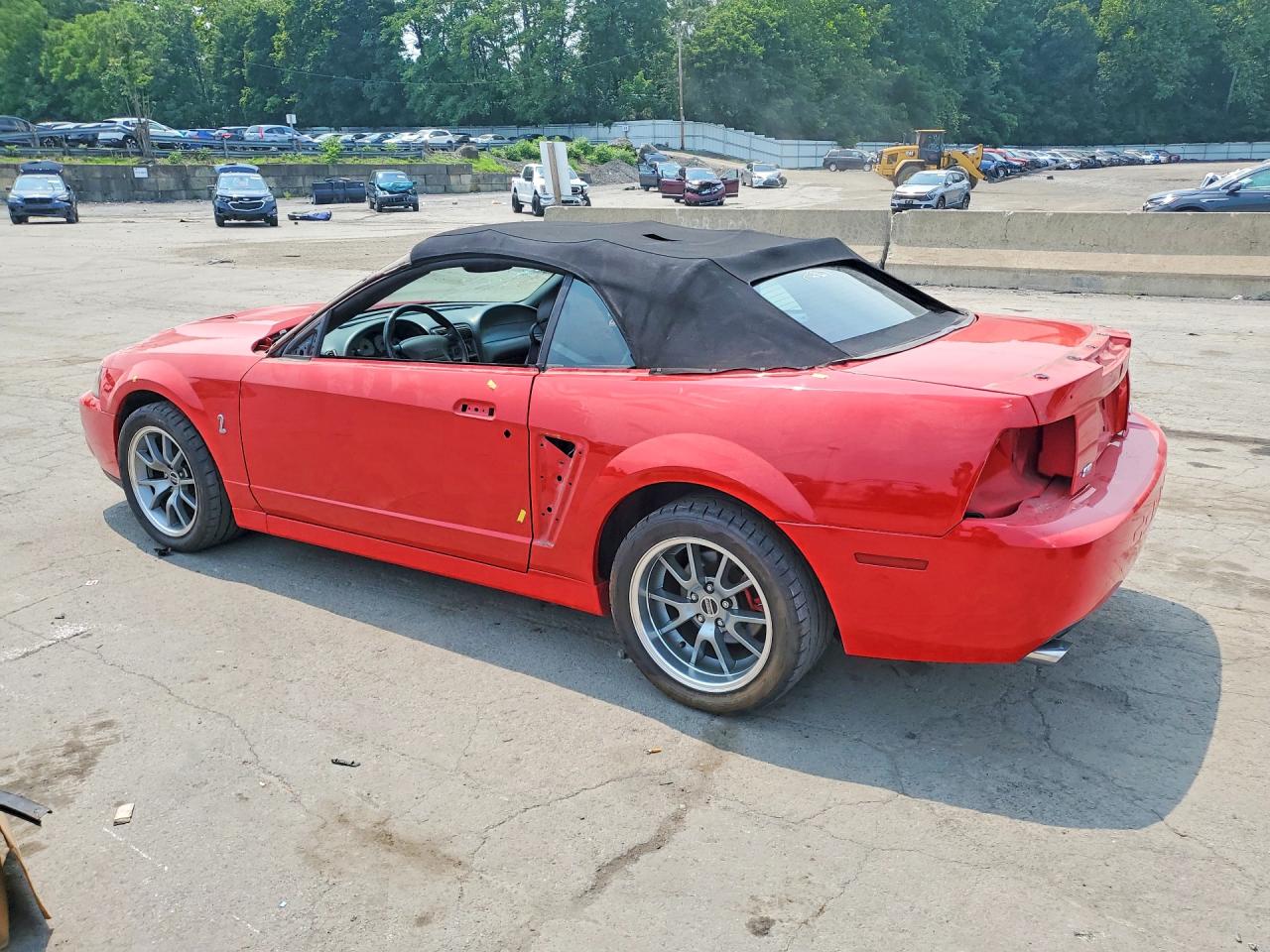 2003 Ford Mustang Cobra Svt Red vin: 1FAFP49YX3F447769
