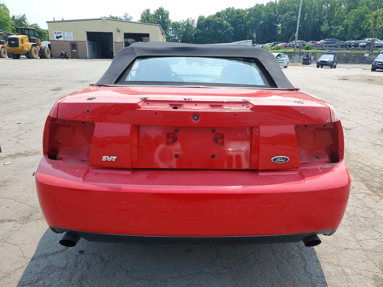 2003 Ford Mustang Cobra Svt Red vin: 1FAFP49YX3F447769