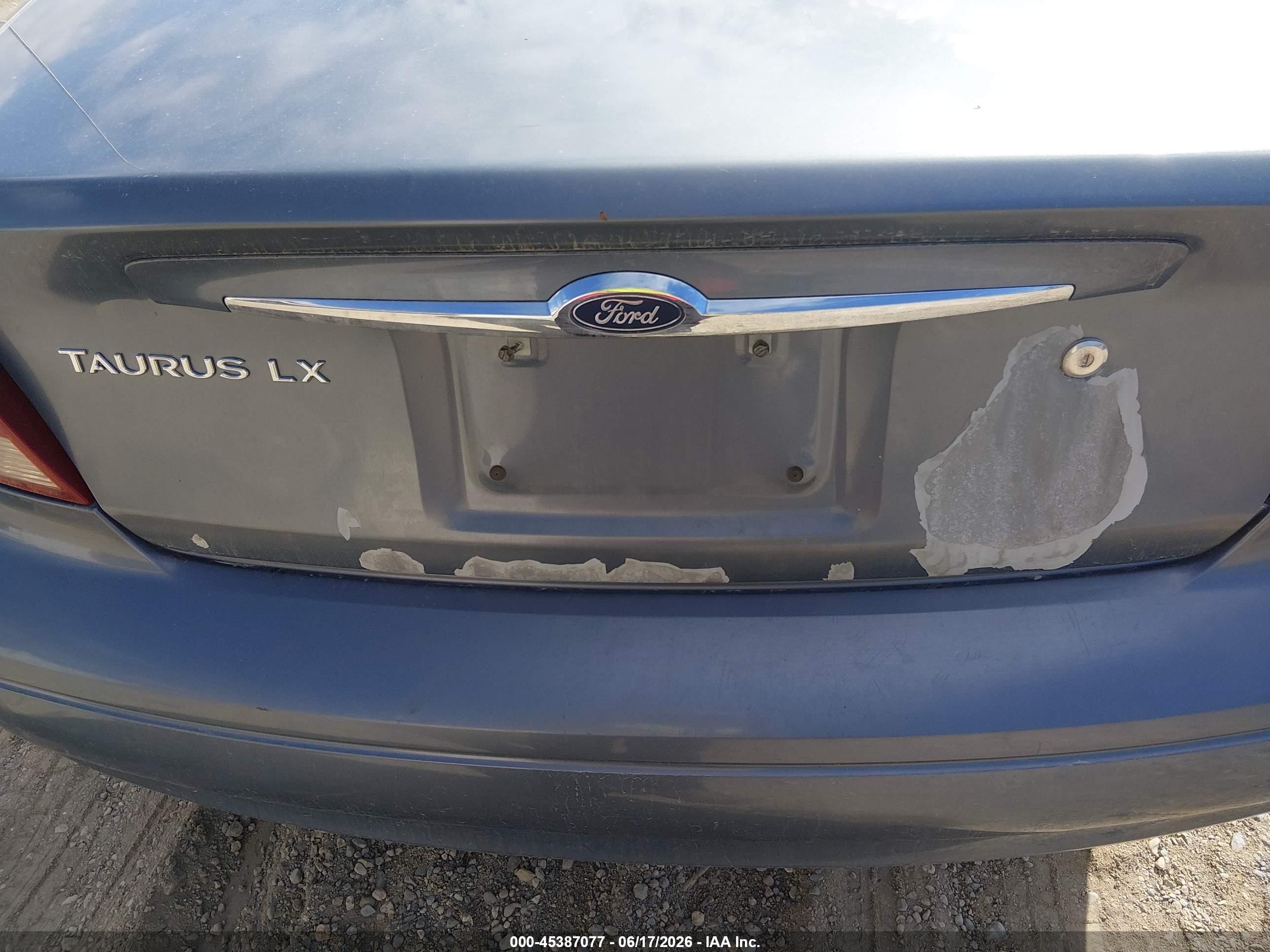 2000 Ford Taurus Lx Blue vin: 1FAFP5224YG277809