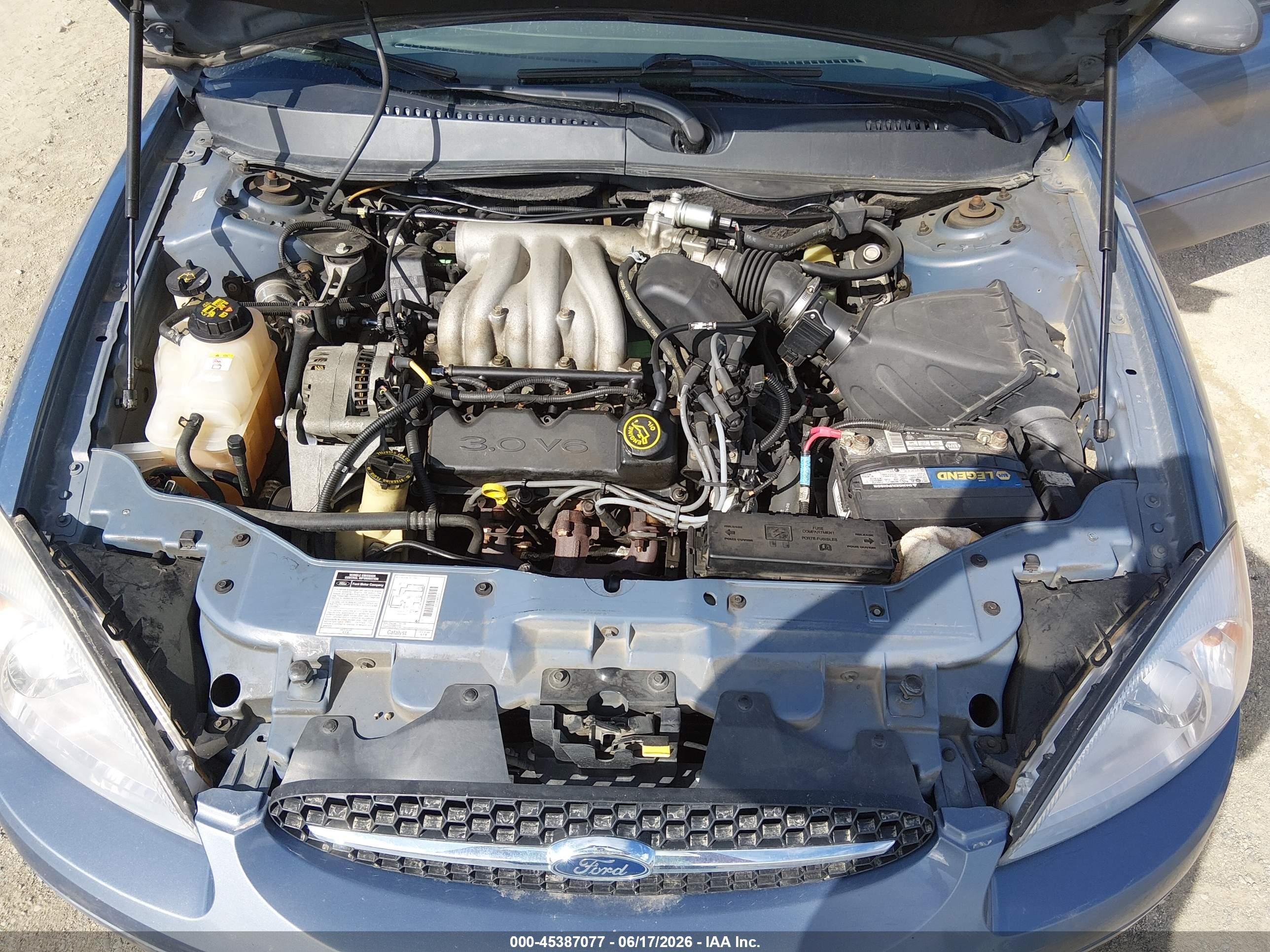 2000 Ford Taurus Lx Blue vin: 1FAFP5224YG277809