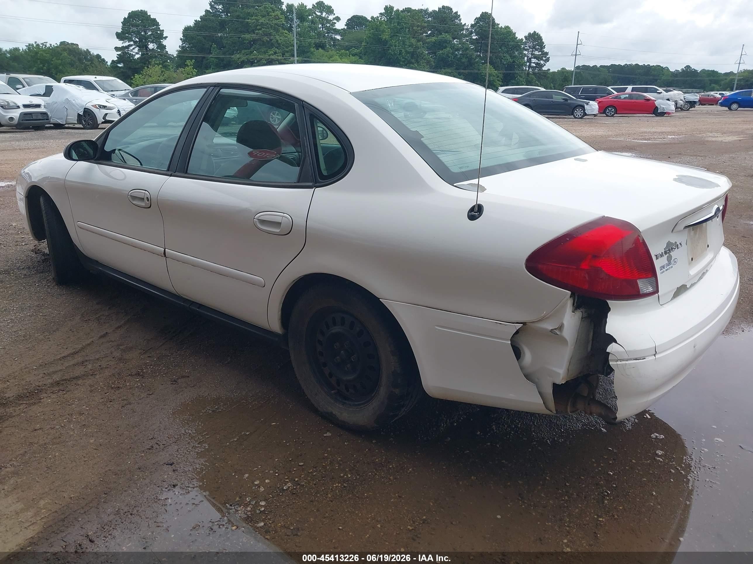 2003 Ford Taurus Lx White vin: 1FAFP52273A155439