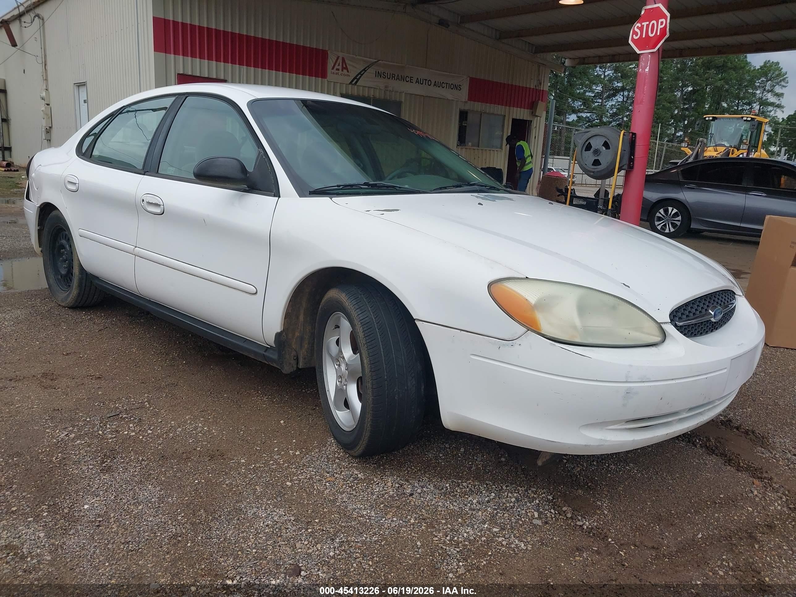 2003 Ford Taurus Lx White vin: 1FAFP52273A155439