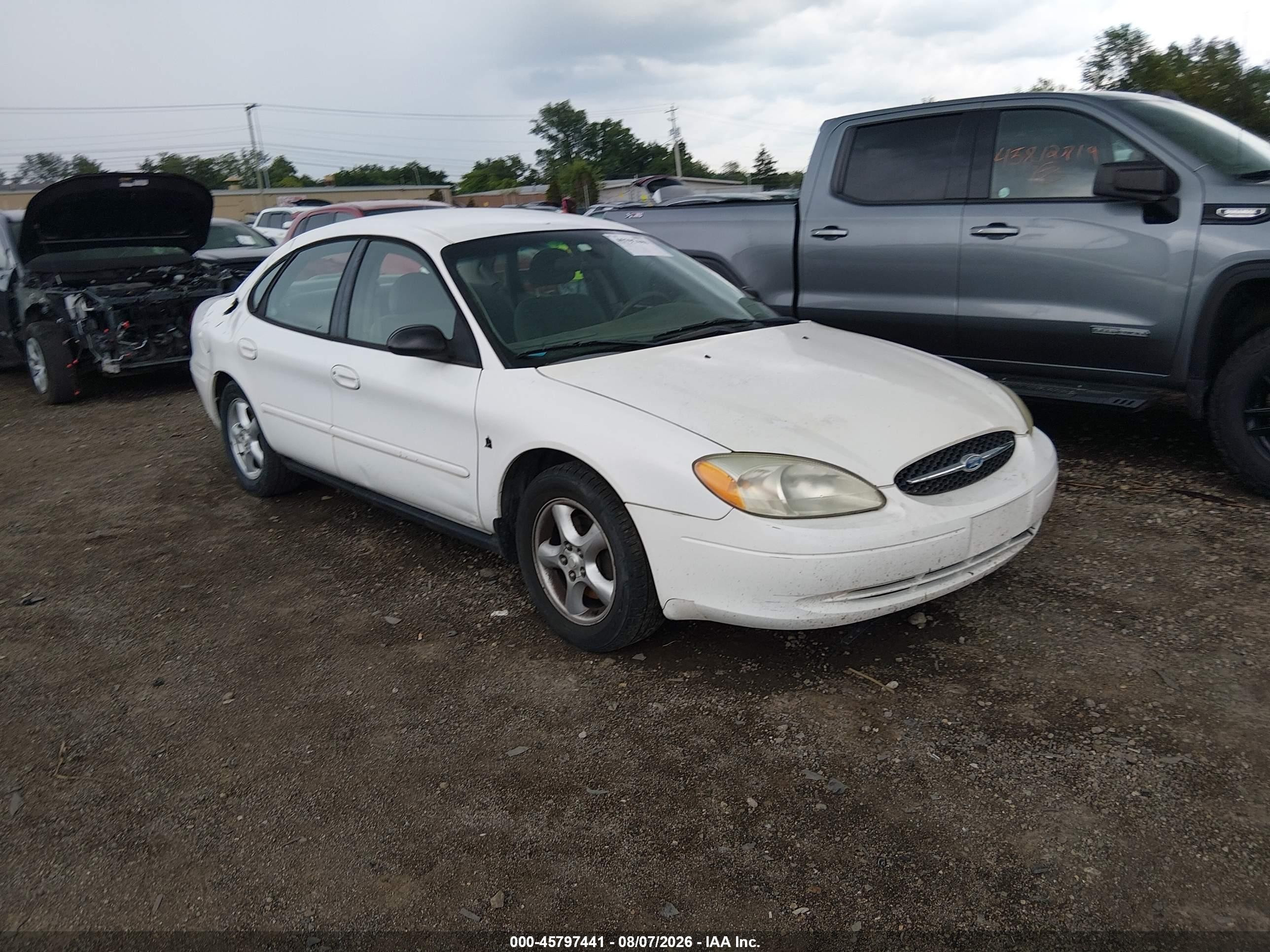 2002 Ford Taurus Lx Standard White vin: 1FAFP522X2A189521