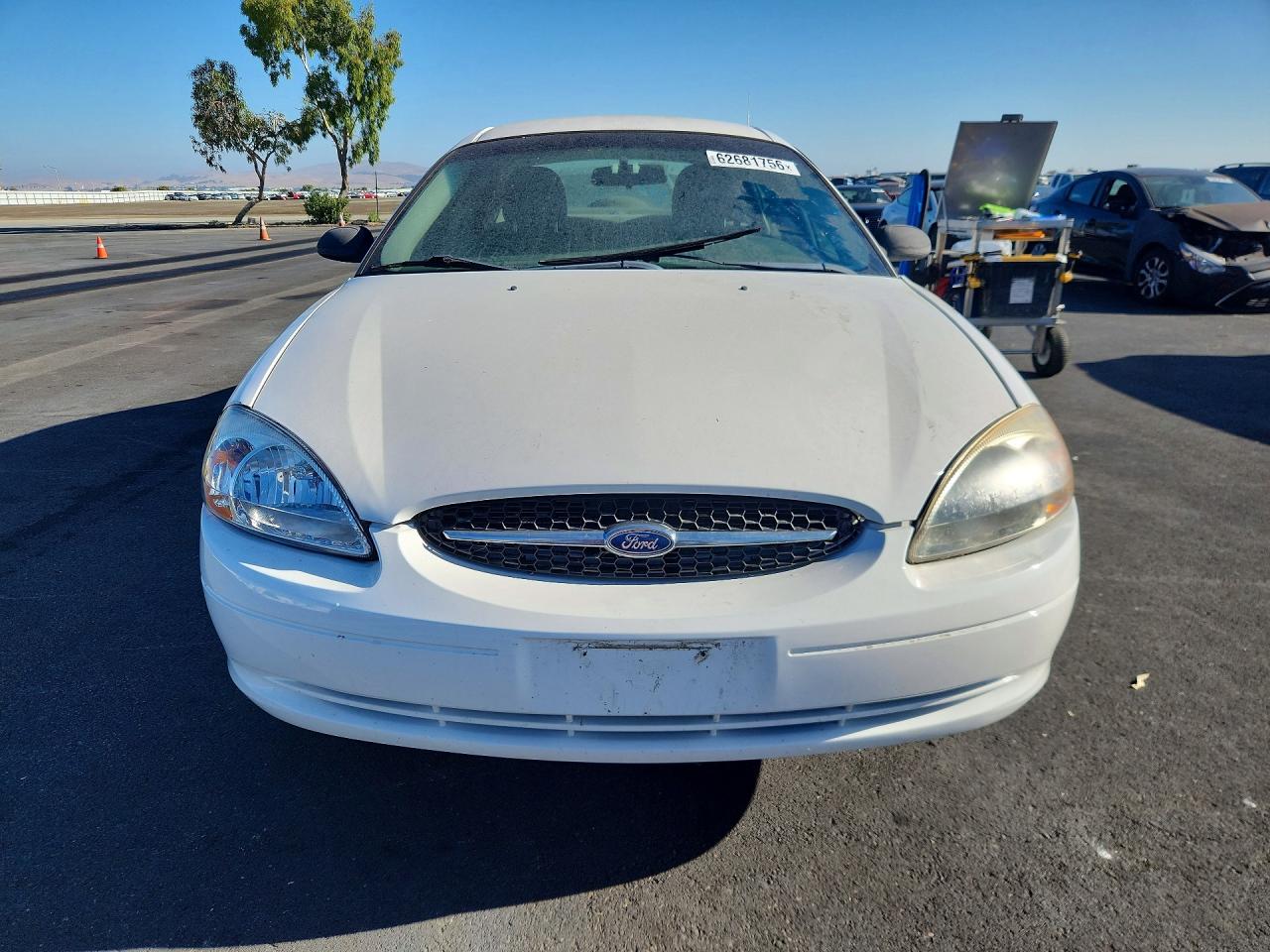 2000 Ford Taurus Lx White vin: 1FAFP52U0YG261138