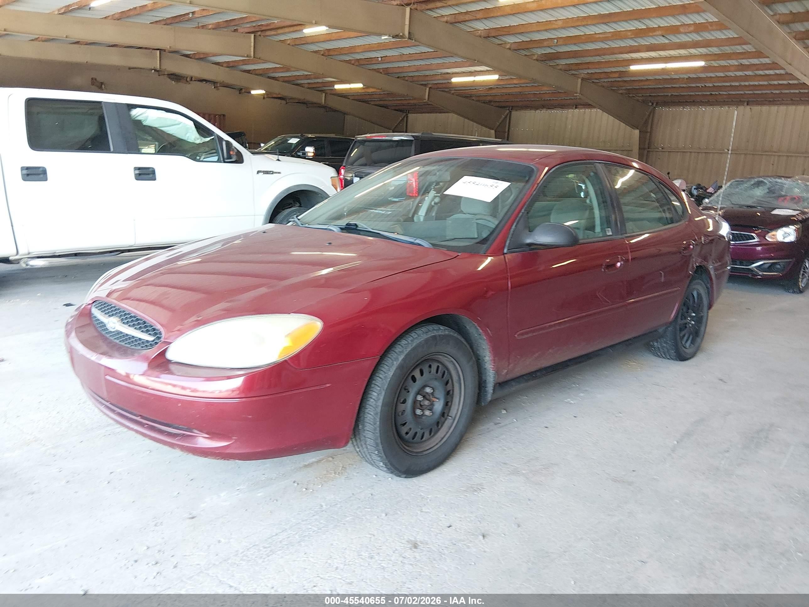 2002 Ford Taurus Lx Standard Red vin: 1FAFP52U12G140254