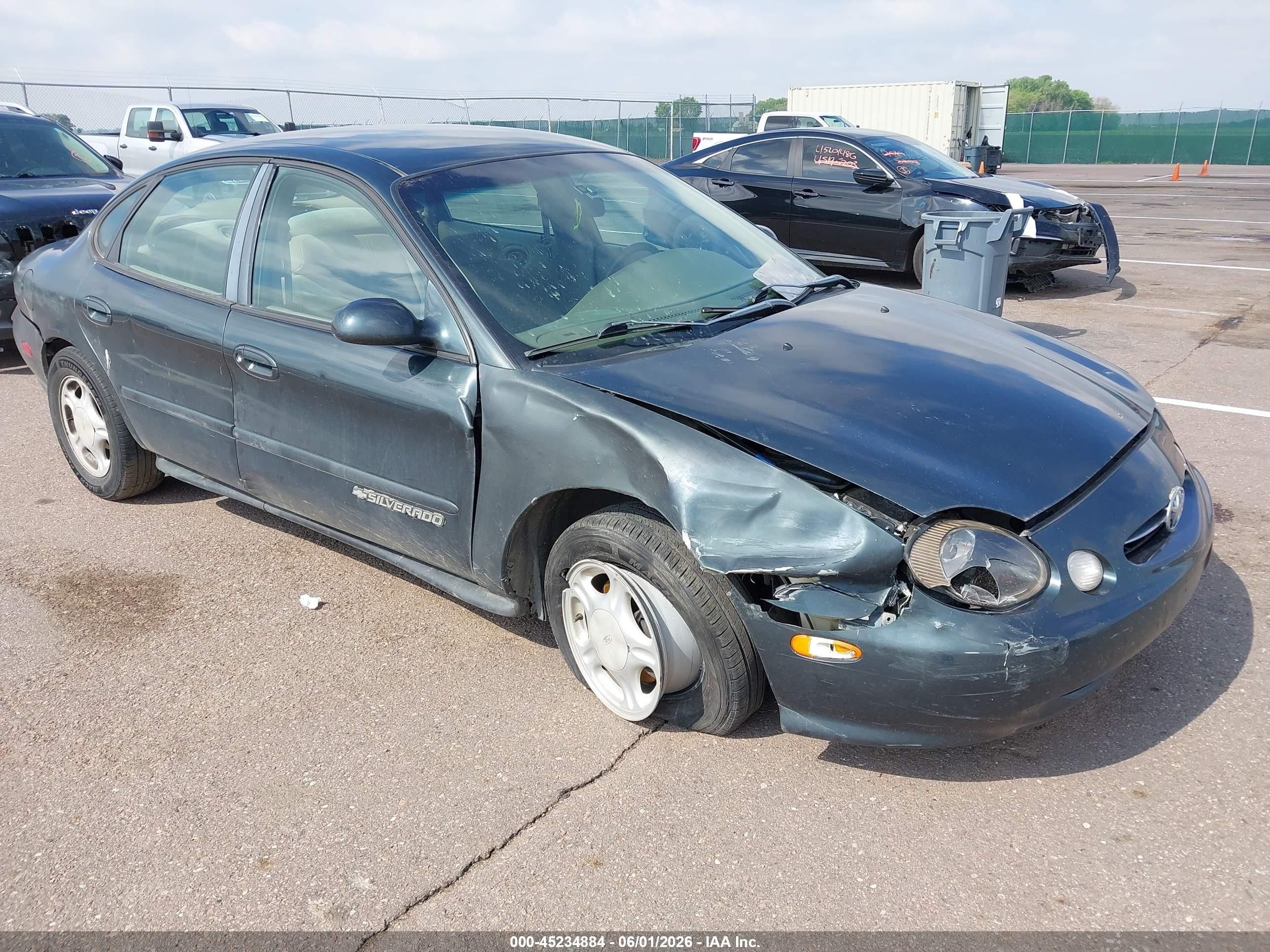 1998 Ford Taurus Lx/se Green vin: 1FAFP52U1WG137604