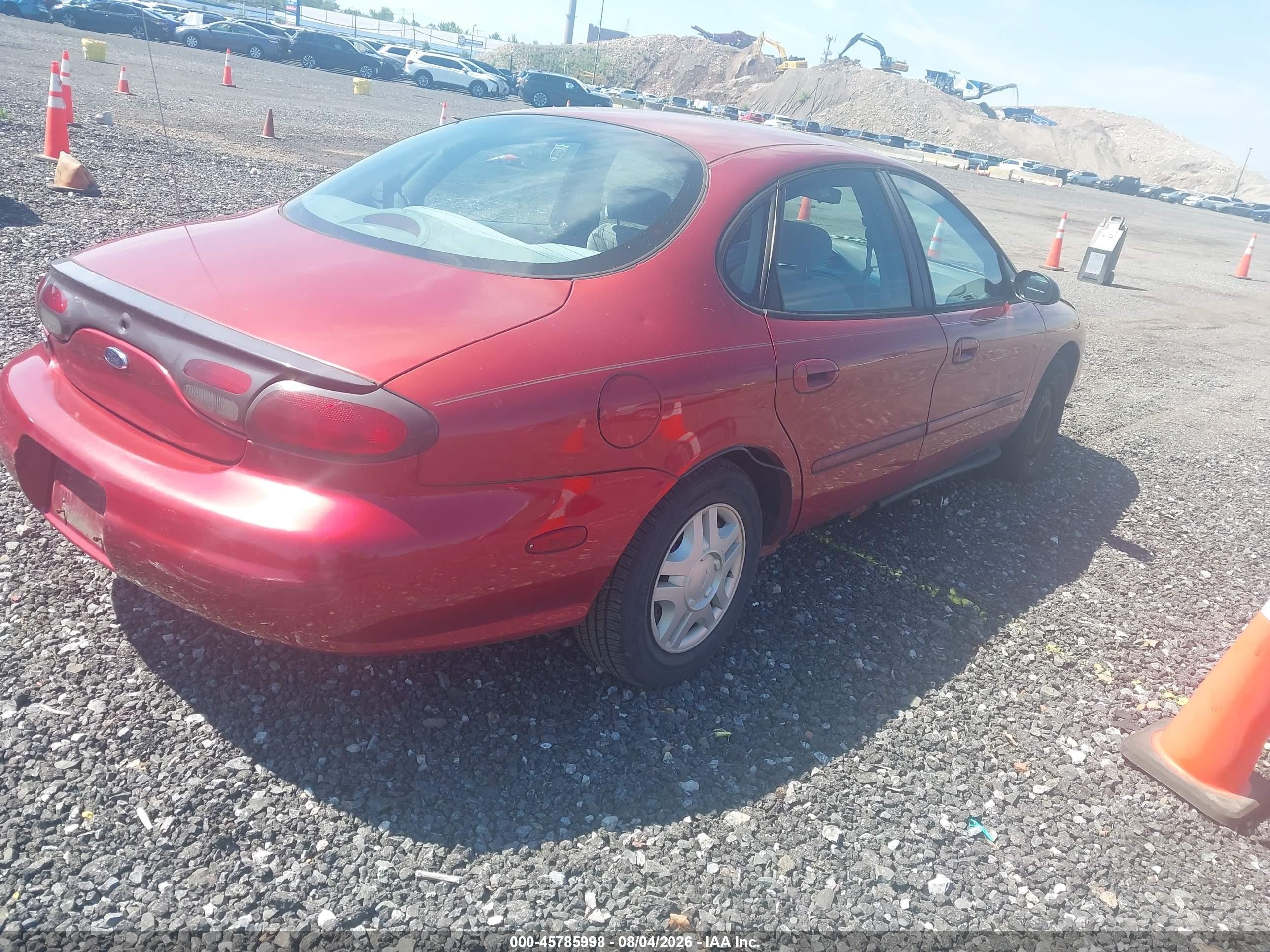 1999 Ford Taurus Lx Red vin: 1FAFP52U2XA207471