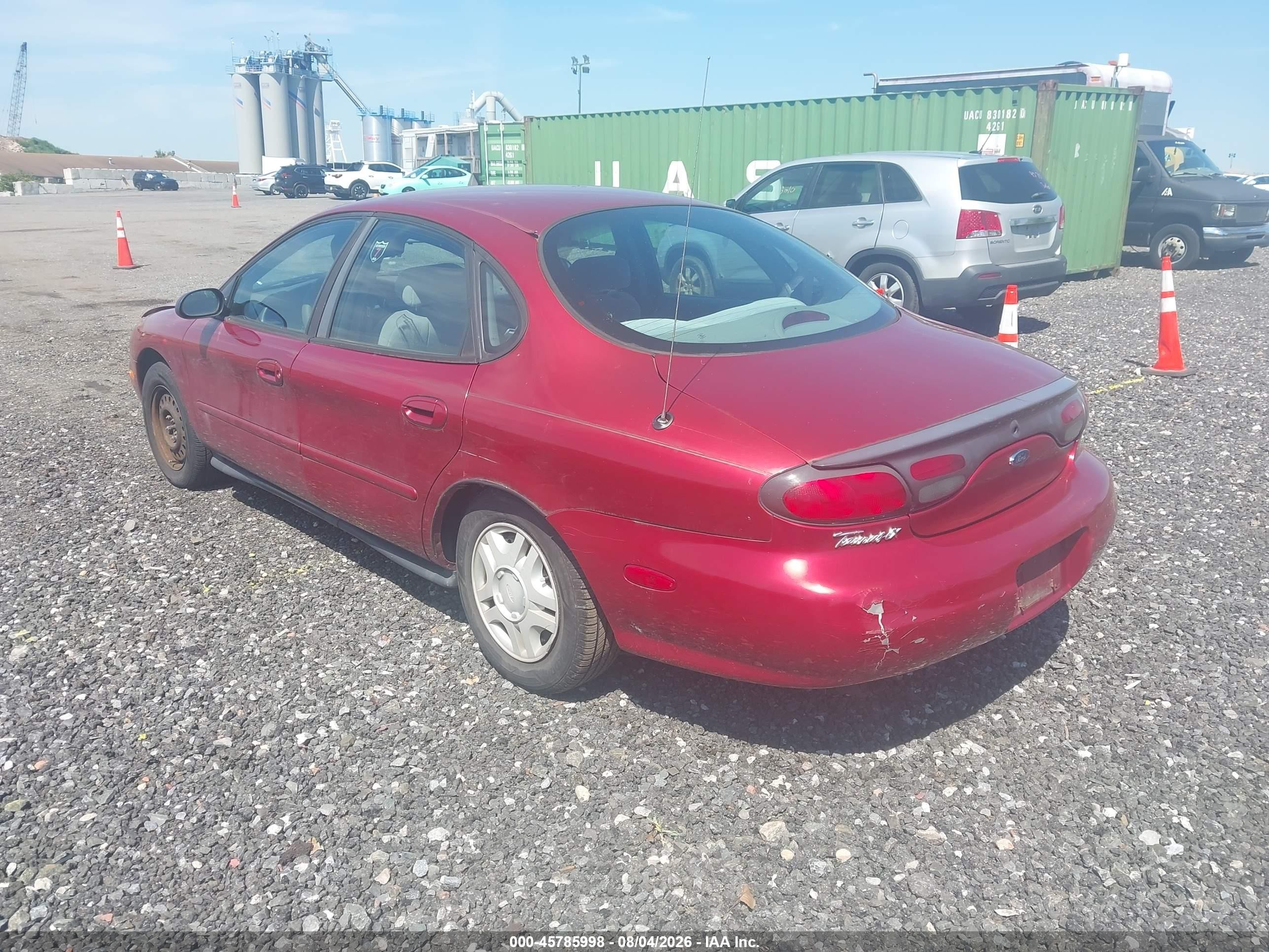 1999 Ford Taurus Lx Red vin: 1FAFP52U2XA207471