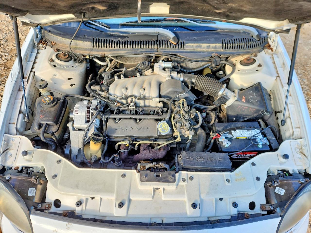 1998 Ford Taurus Lx White vin: 1FAFP52U3WA178352