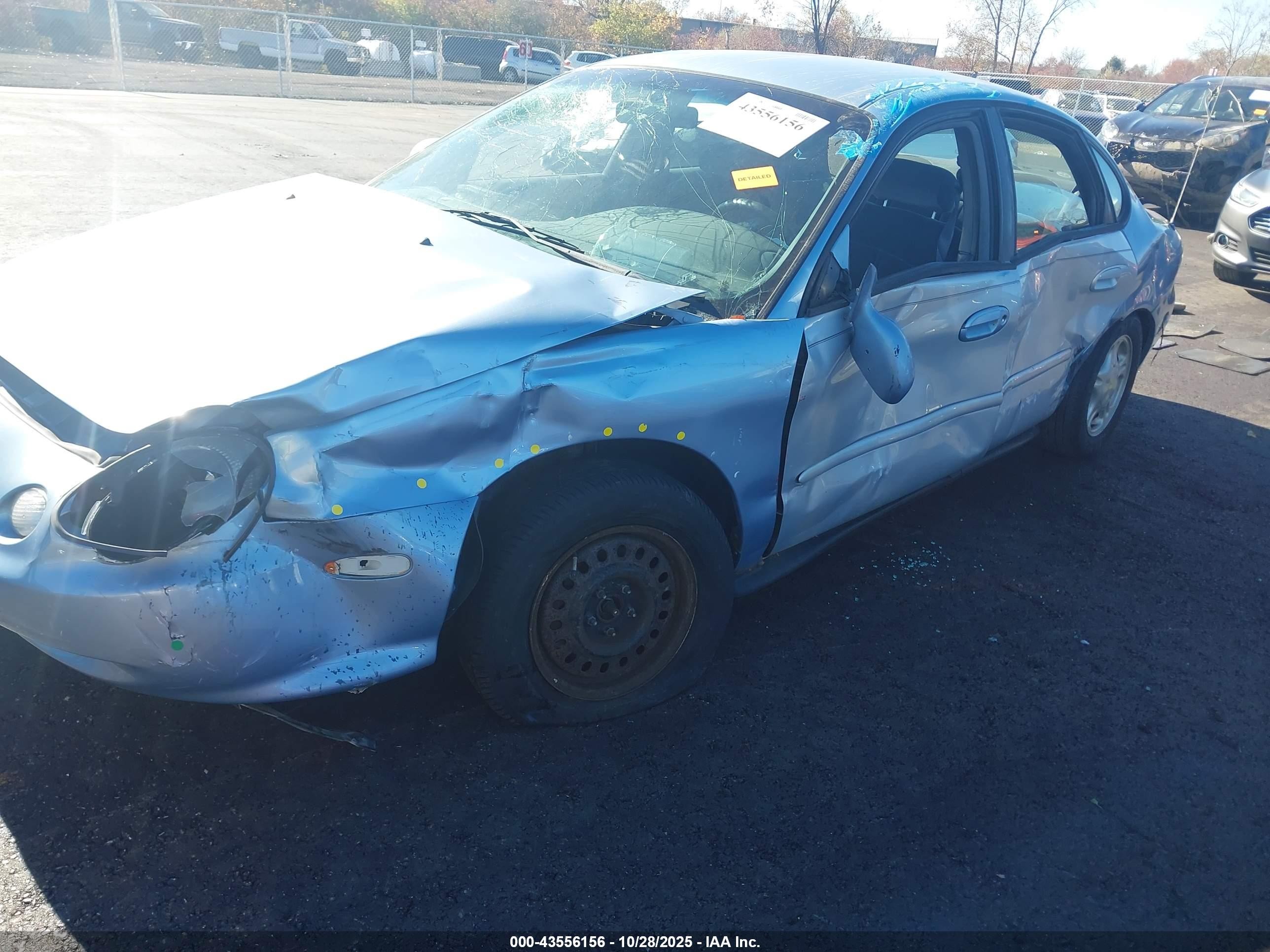 1998 Ford Taurus Lx/se Blue vin: 1FAFP52U3WG278495