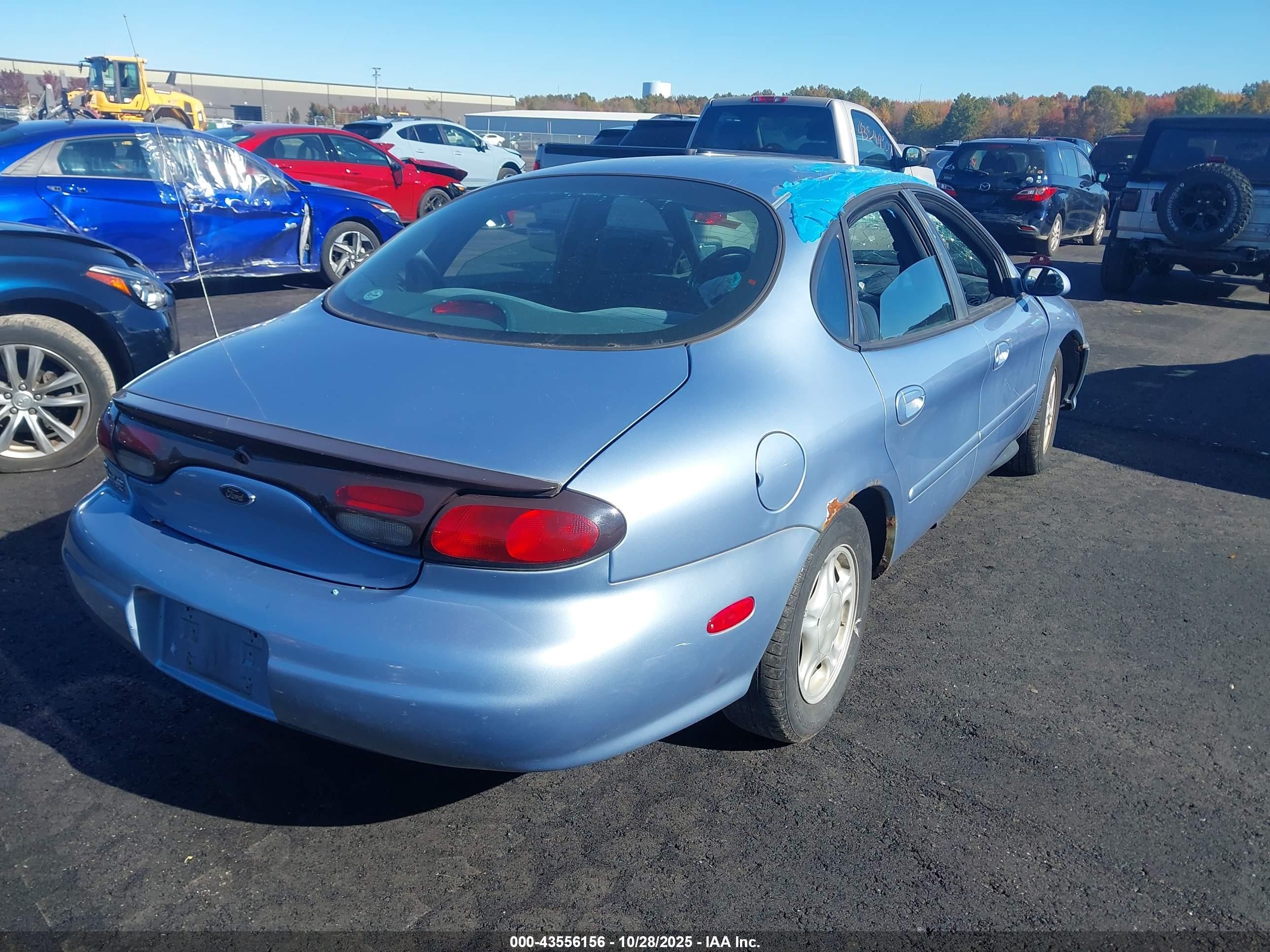 1998 Ford Taurus Lx/se Blue vin: 1FAFP52U3WG278495
