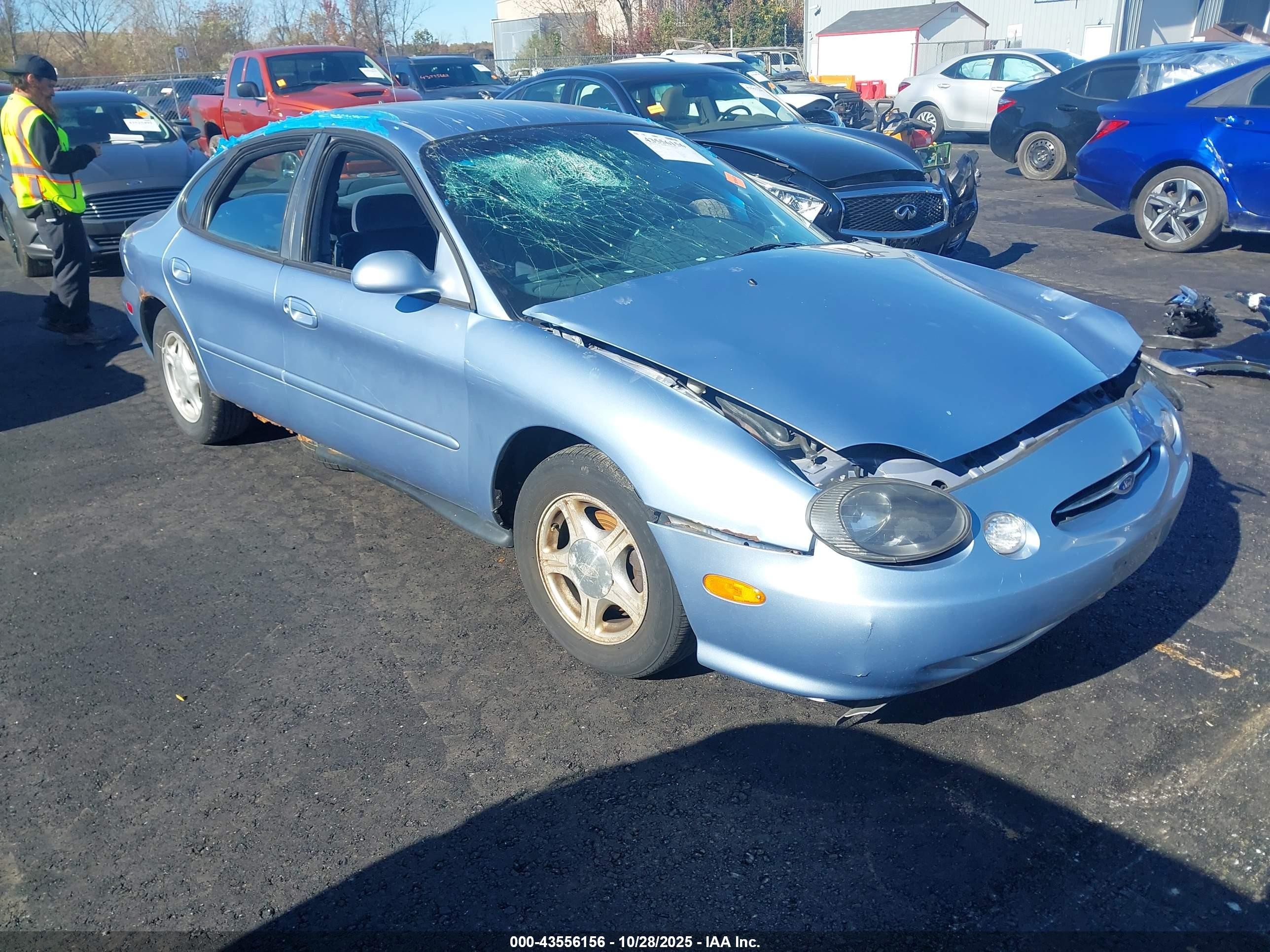 1998 Ford Taurus Lx/se Blue vin: 1FAFP52U3WG278495