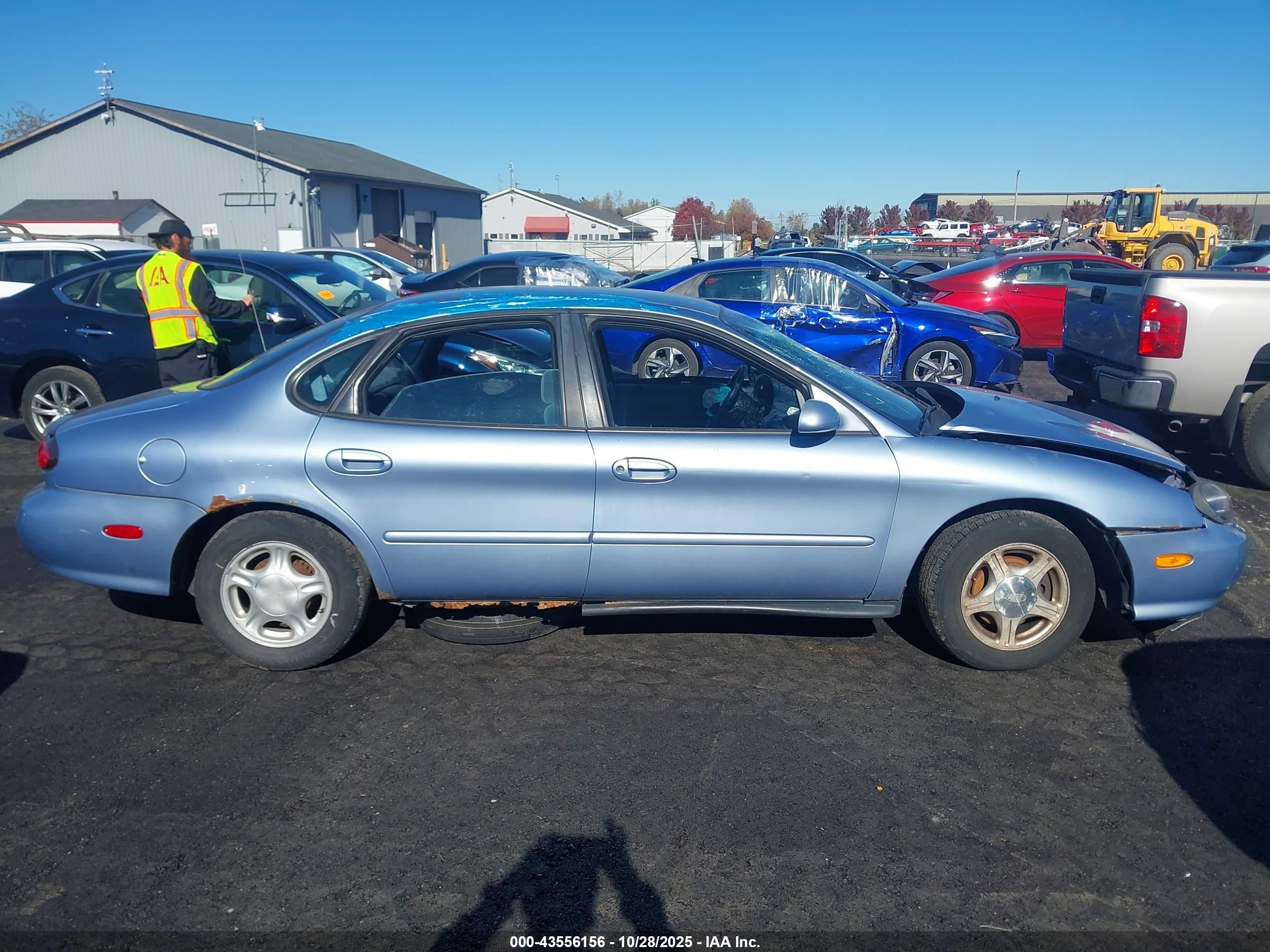 1998 Ford Taurus Lx/se Blue vin: 1FAFP52U3WG278495
