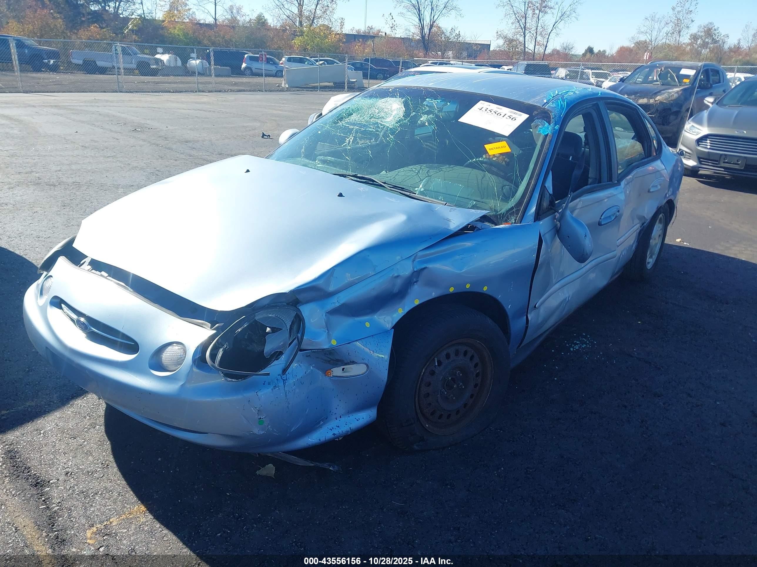 1998 Ford Taurus Lx/se Blue vin: 1FAFP52U3WG278495