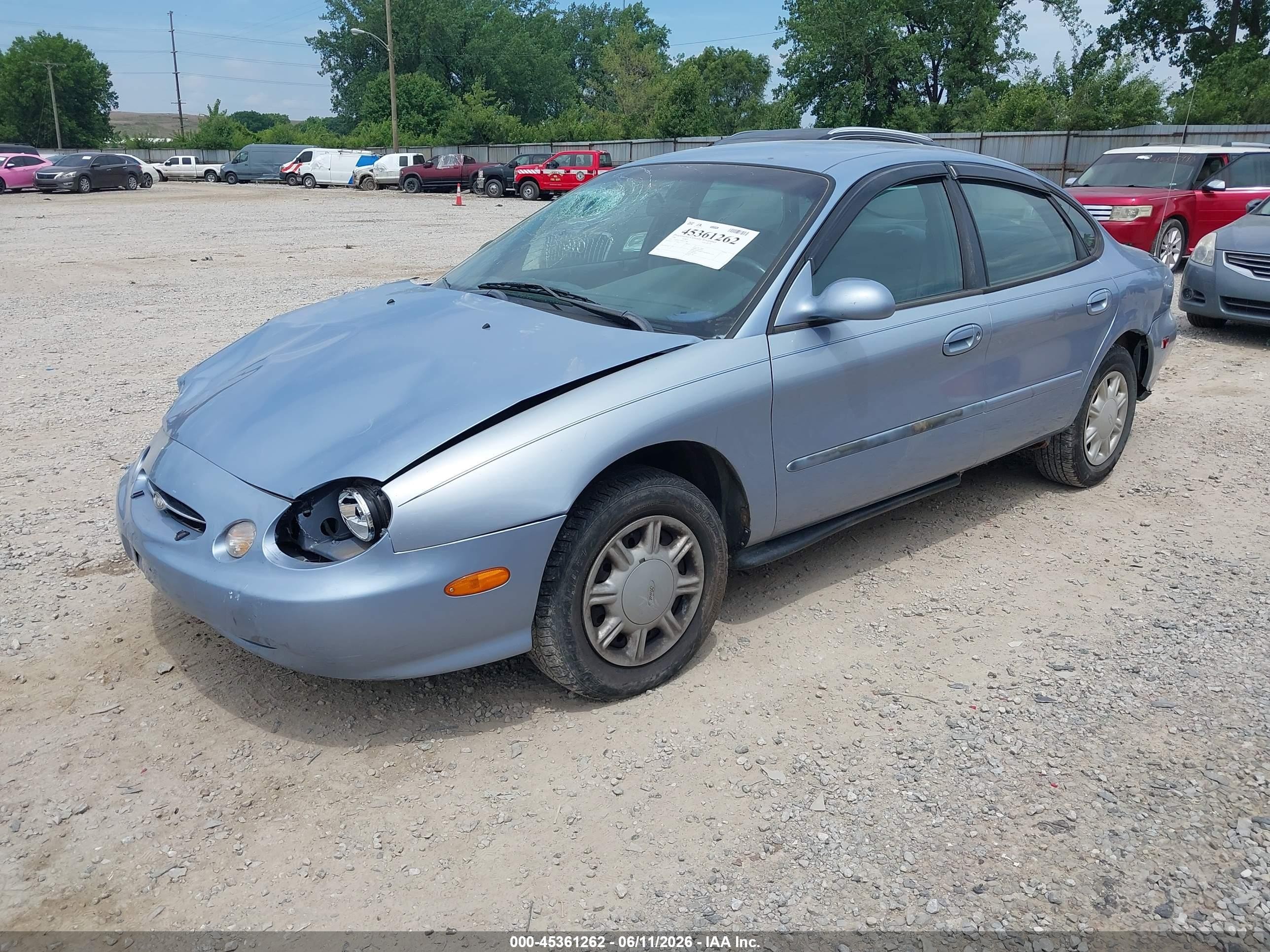 1998 Ford Taurus Lx/se Light Blue vin: 1FAFP52U4WA272384