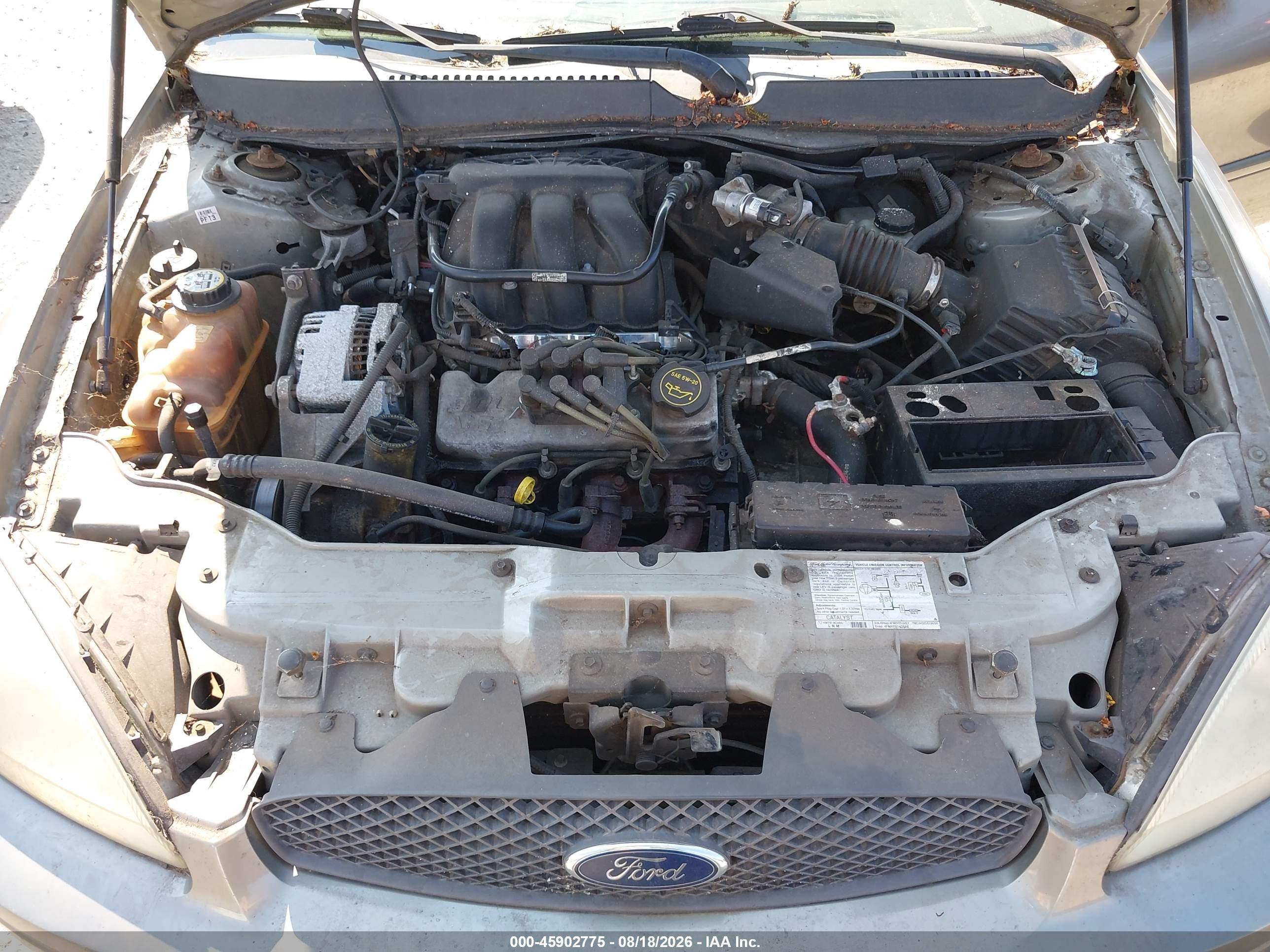 2004 Ford Taurus Lx Gray vin: 1FAFP52U54A111247