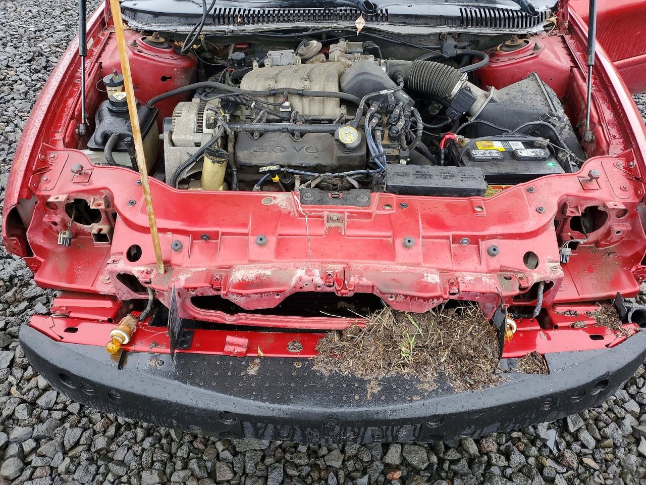 1998 Ford Taurus Lx Red vin: 1FAFP52U5WG100118