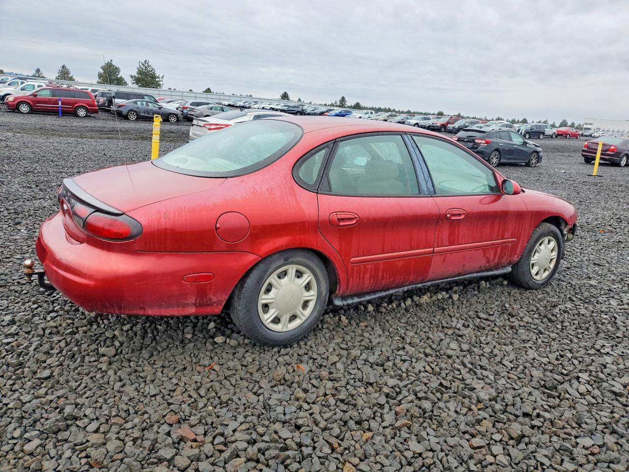1998 Ford Taurus Lx Red vin: 1FAFP52U5WG100118