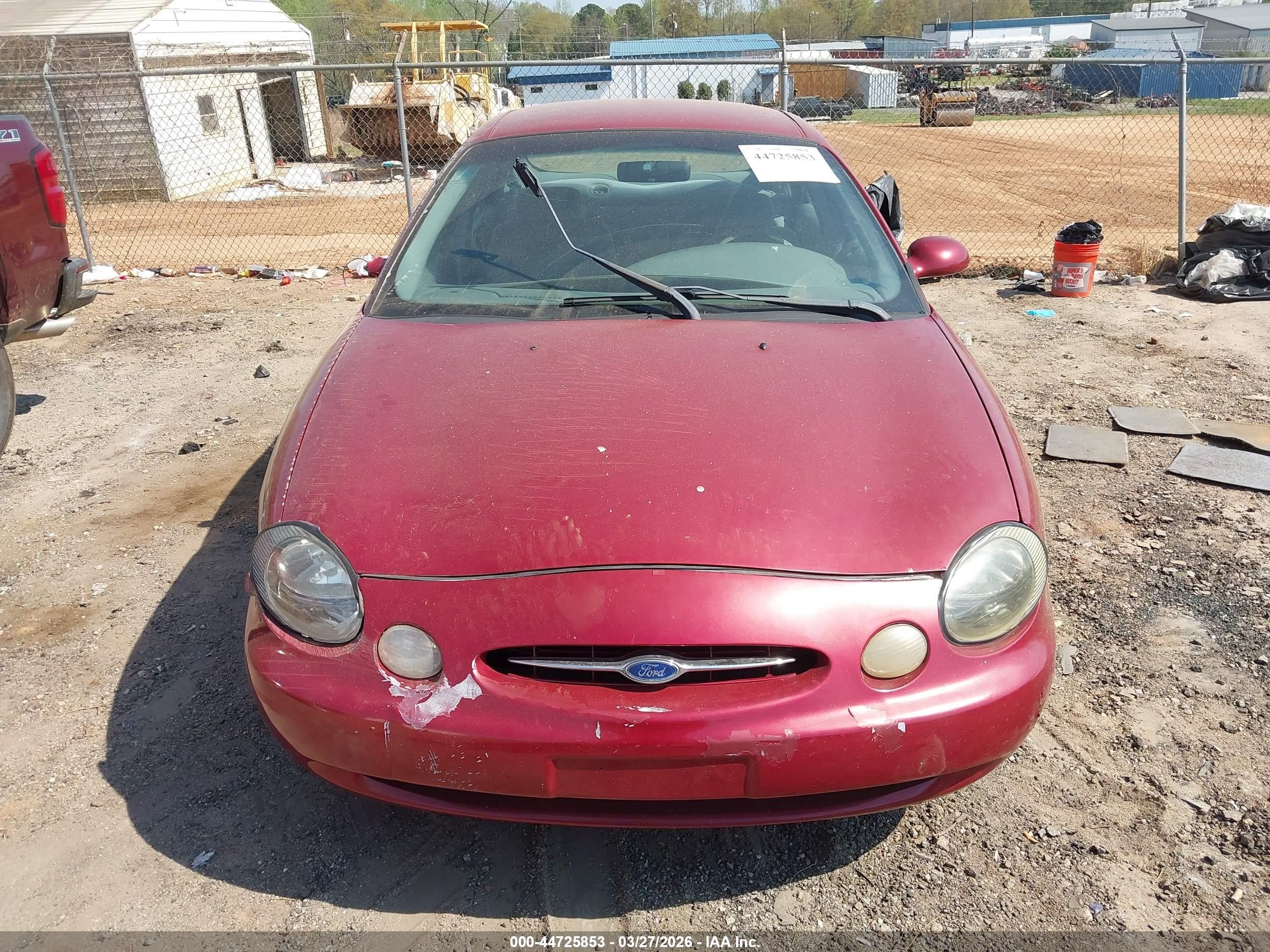 1998 Ford Taurus Lx/se Red vin: 1FAFP52U5WG200882