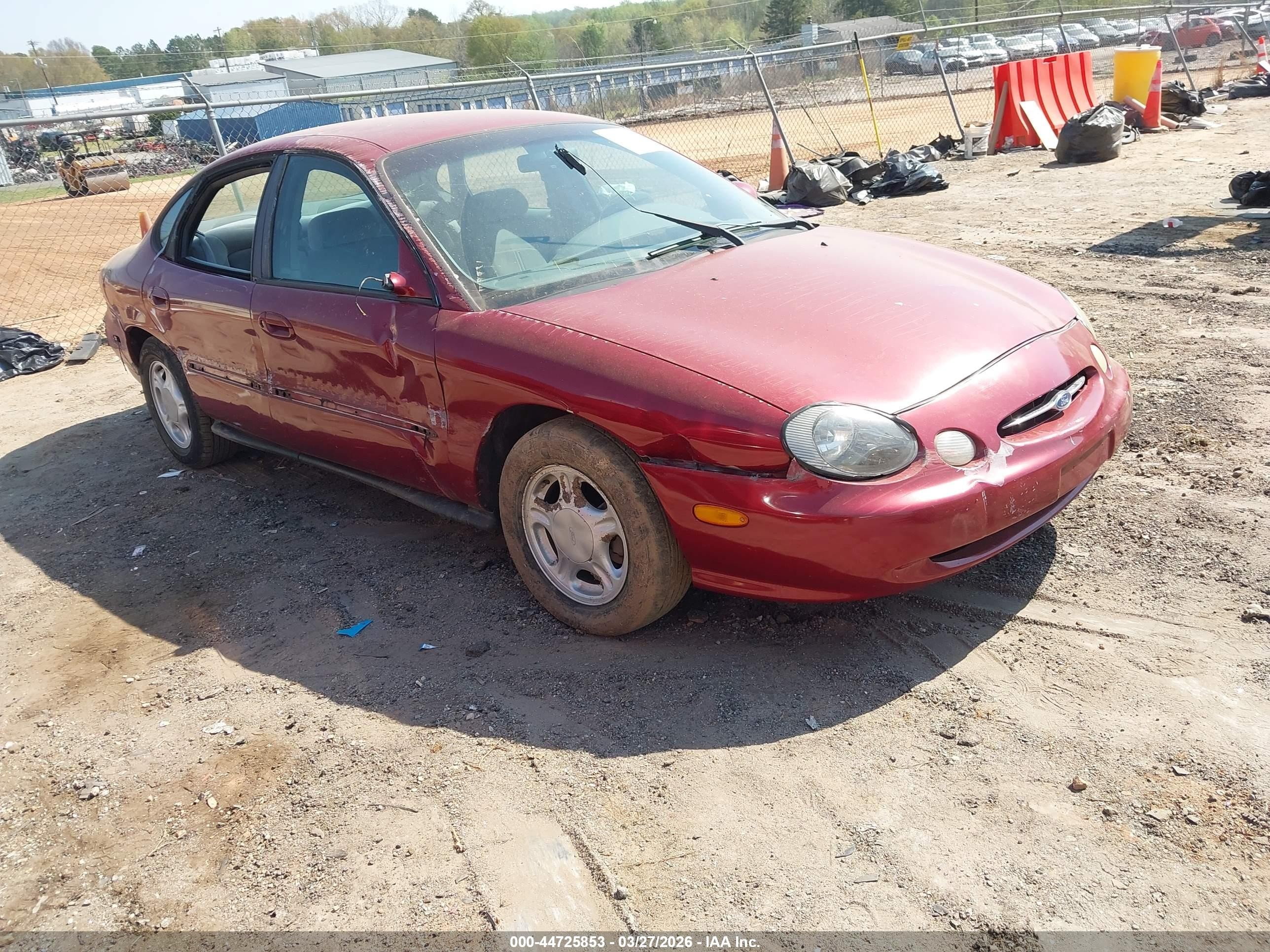1998 Ford Taurus Lx/se Red vin: 1FAFP52U5WG200882