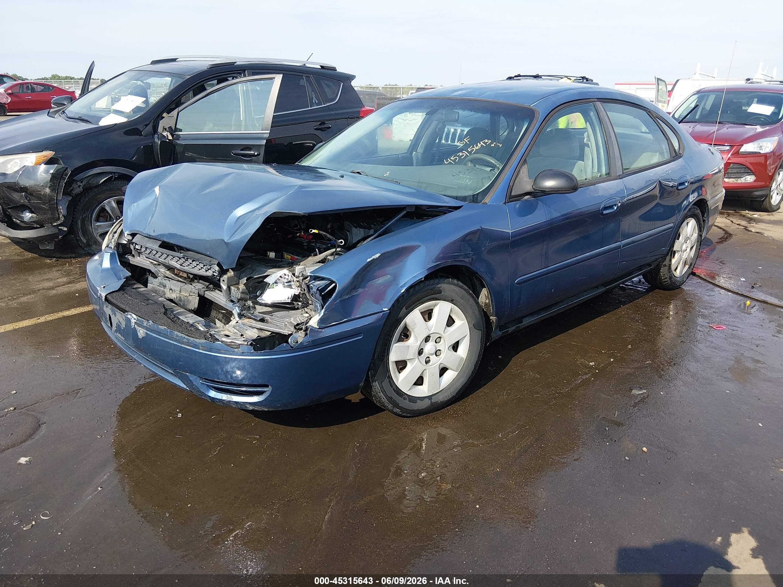 2004 Ford Taurus Lx Light Blue vin: 1FAFP52U64A140434